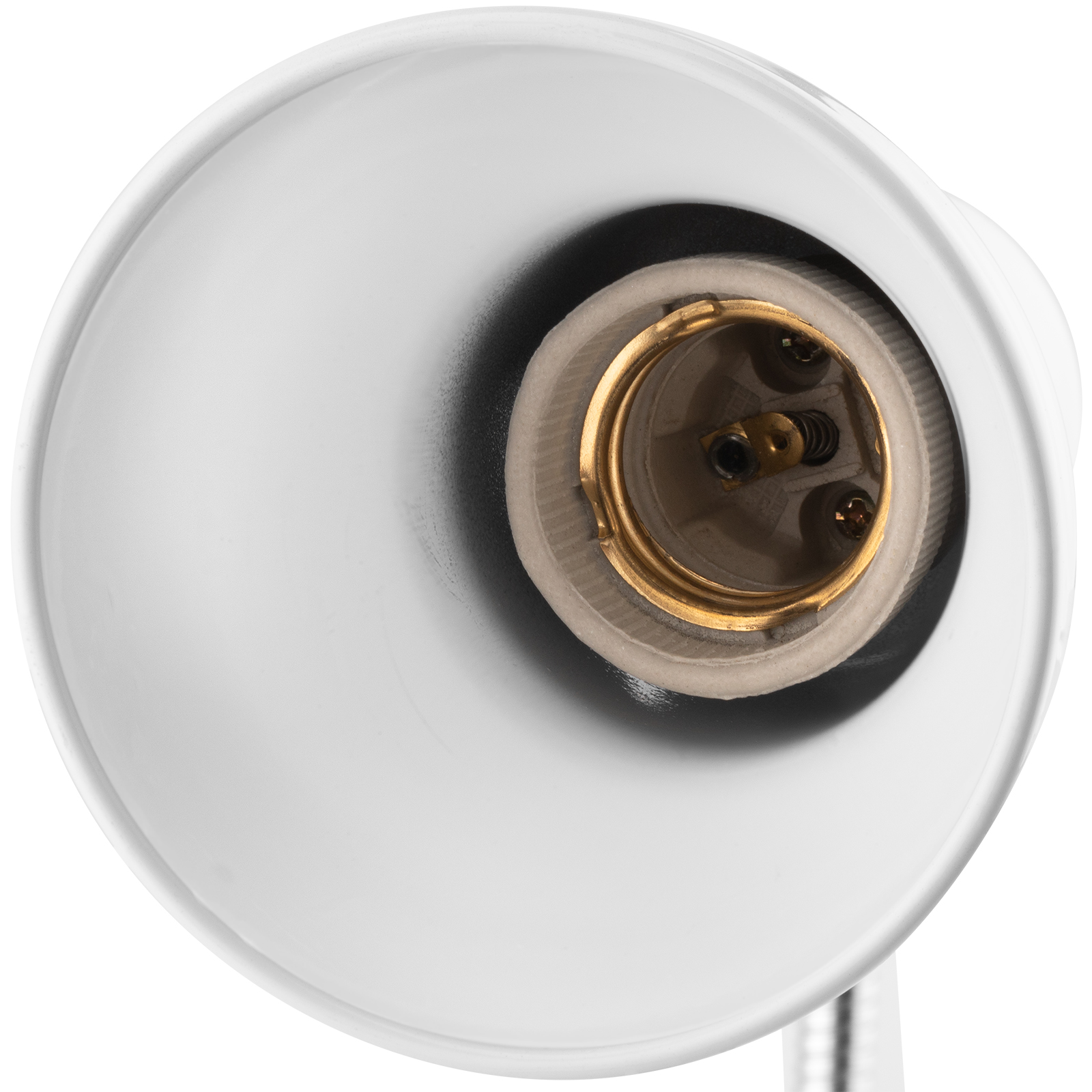 Lampka Biurkowa Stołowa Regulowana DONA Szkolna Nocna E27 Klips Biała LUMILED - pierwsza cecha produktu