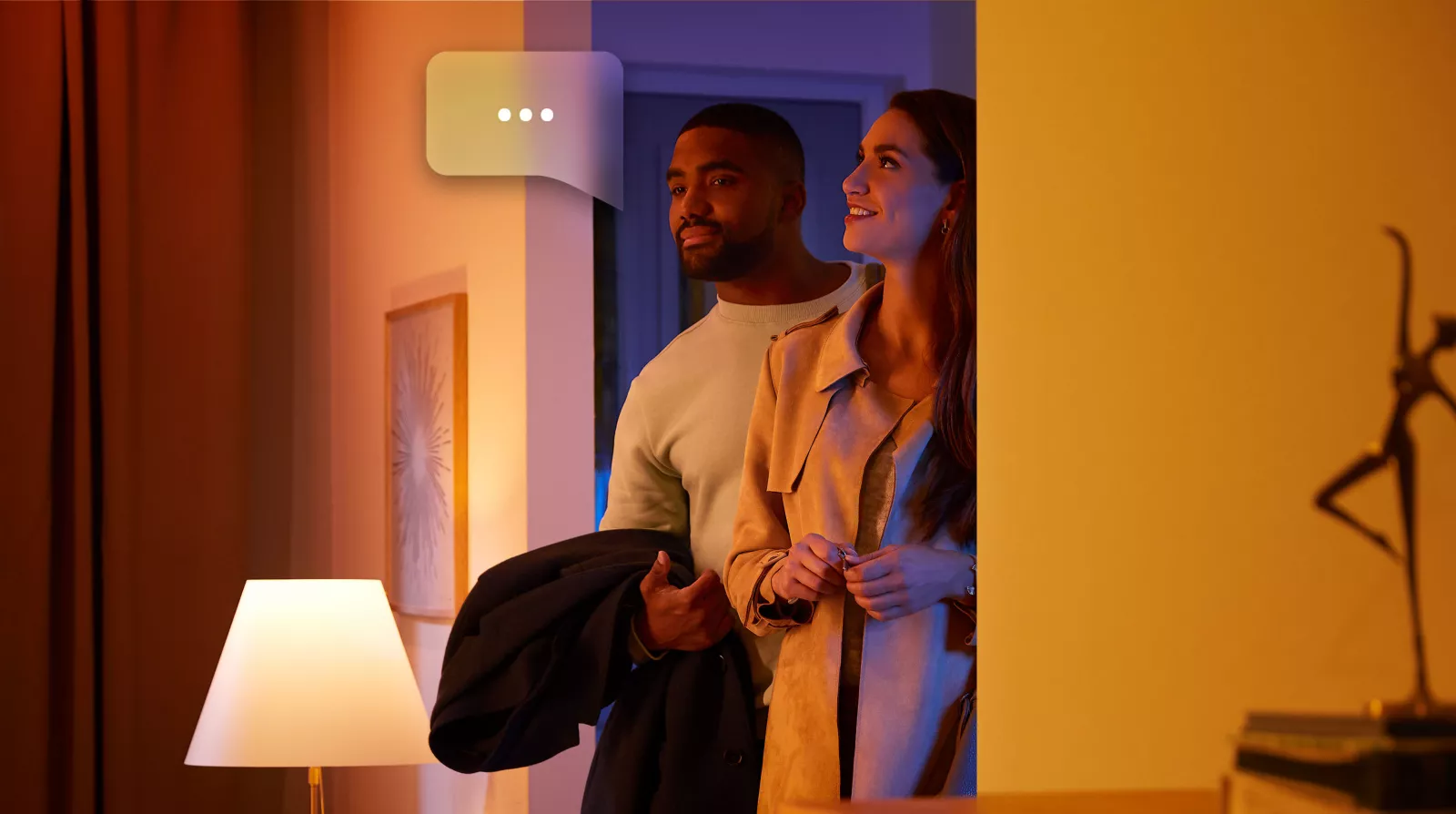 Lampka Biurkowa LED Nocna 8.2W 570lm IP20 White and Color Ambiance RGB + TW Srebrna Inteligentna SMART Zigbee Bluetooth Iris Philips HUE - czwarta cecha produktu