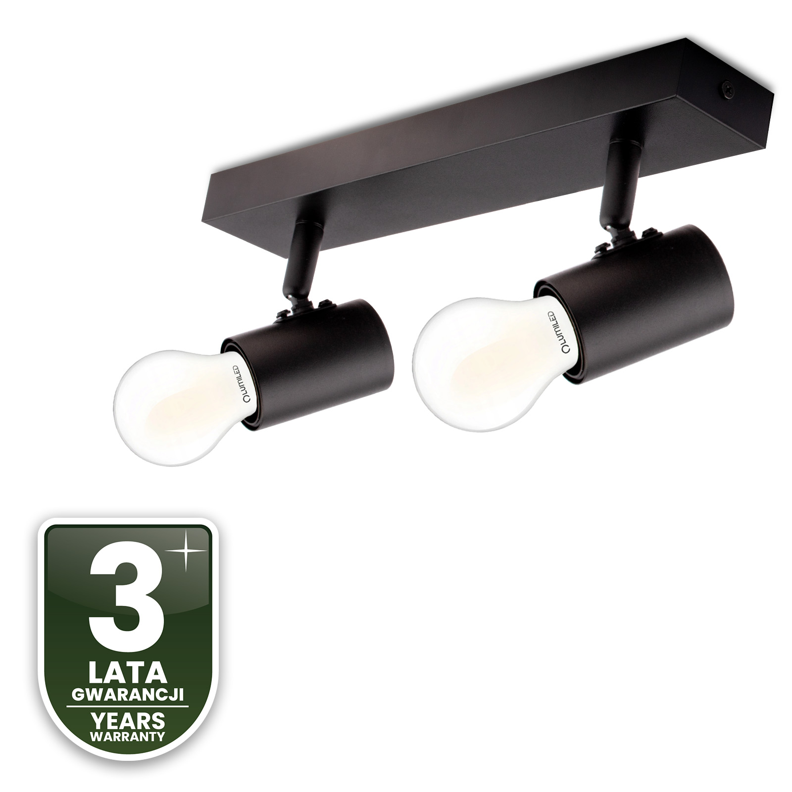 Lampa Sufitowa SPOT TUBA Reflektor Oprawa Halogenowa 2x E27 GLASA LUMILED - czwarta cecha produktu