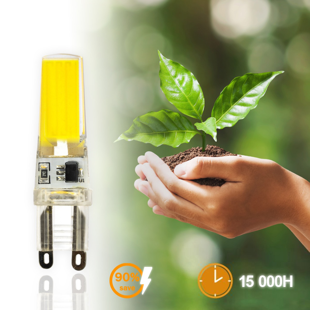 Żarówka LED G9 Kapsułka 5W = 50W 550lm 6500K Zimna 360° FILAMENT LUMILED - druga cecha produktu