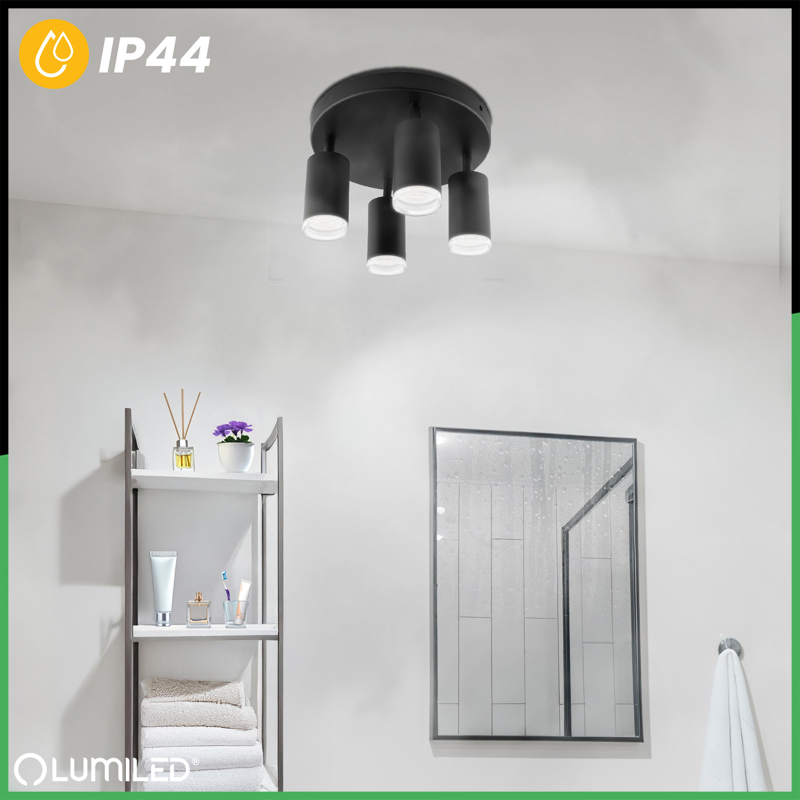 Lampa Sufitowa SPOT TUBA Reflektor LED Oprawa Halogenowa ADERO 4xGU10 Plafon Lumiled - druga cecha produktu