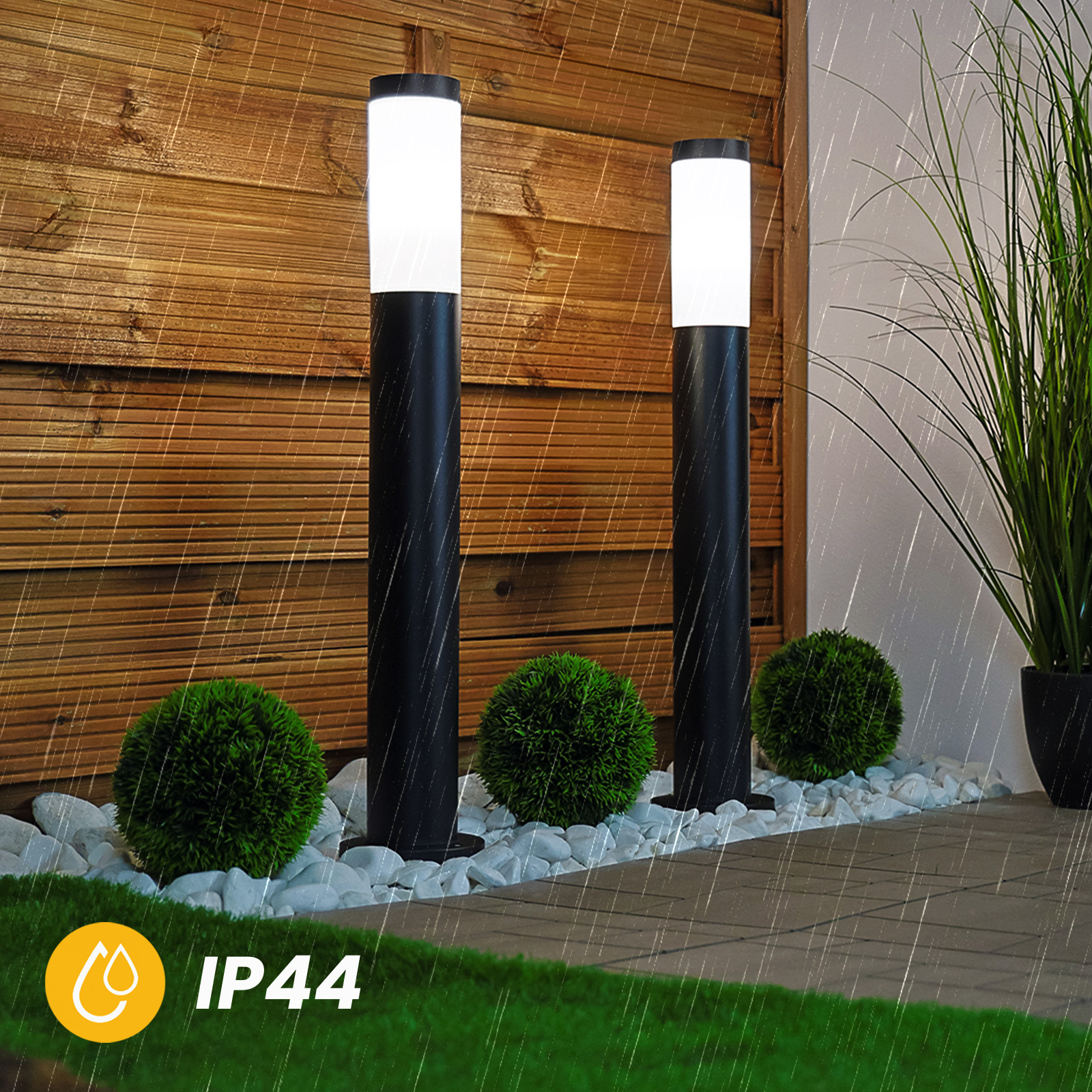Lampa Ogrodowa Zewnętrzna E27 CZARNY SŁUPEK 65cm Lilium LUMILED - druga cecha produktu