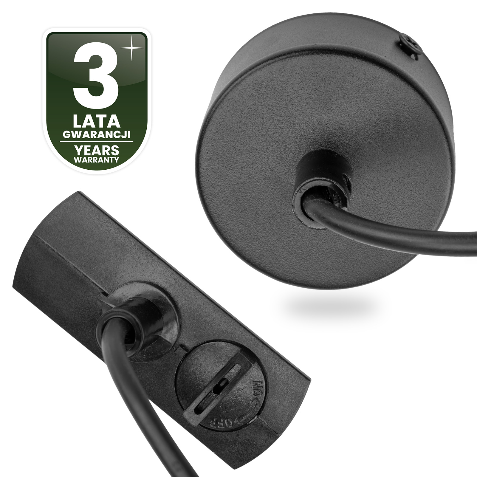 ADAPTER ZASILAJĄCY DO SZYNOPRZEWODÓW BAZA MONTAŻOWA 1F CZARNY LUMILED - czwarta cecha produktu