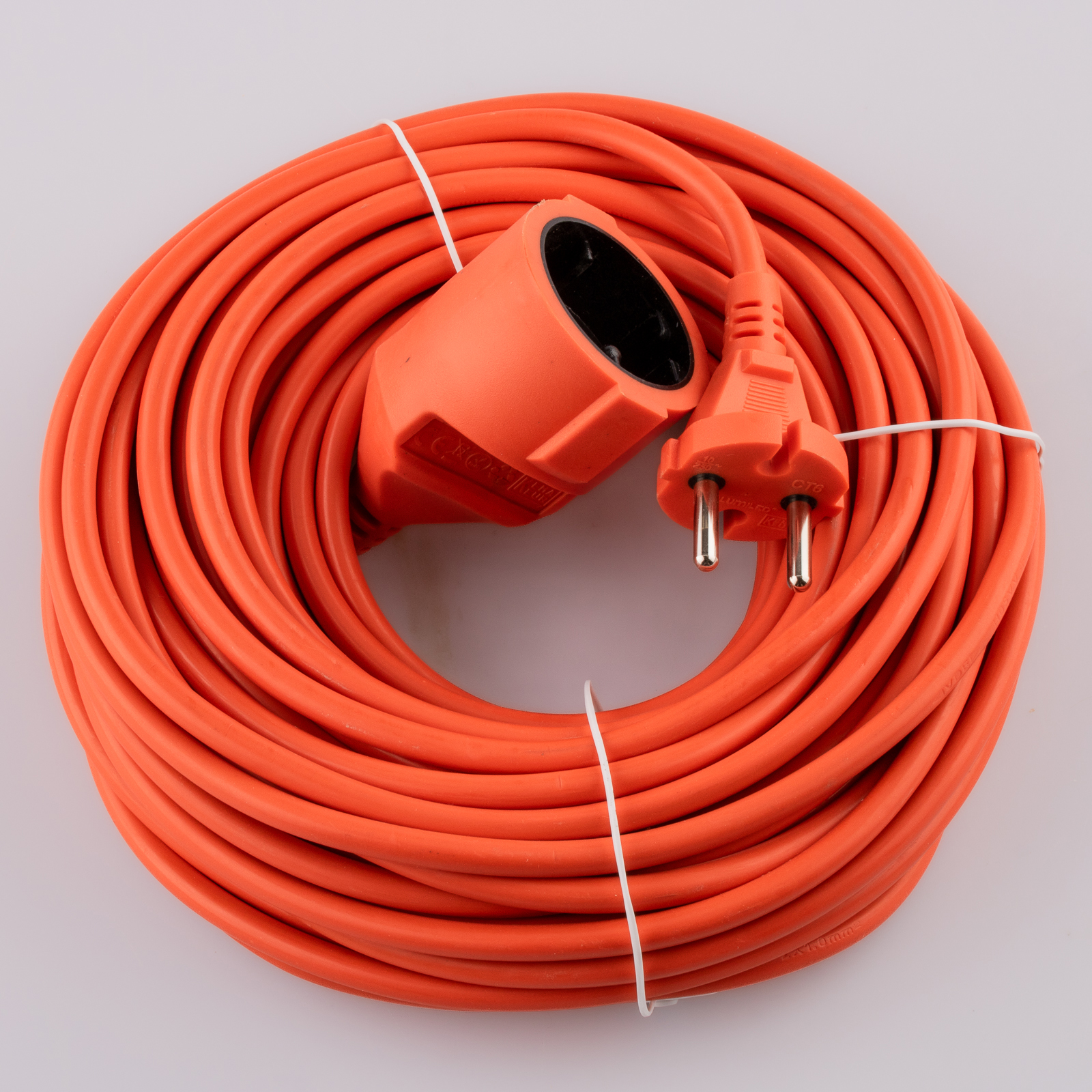 Przedłużacz Ogrodowy Kabel Budowlany Pojedynczy 1 Gniazdo 20m Pomarańczowy Sznur GRIDEN Lumiled - skład produktu