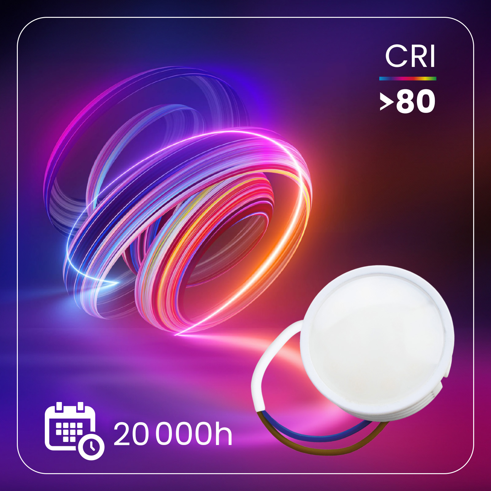 Wkład do Opraw LED Żarówka Moduł INSERT Reflektor 5W = 35W 470lm 3000K Ciepła 120° LUMILED - druga cecha produktu