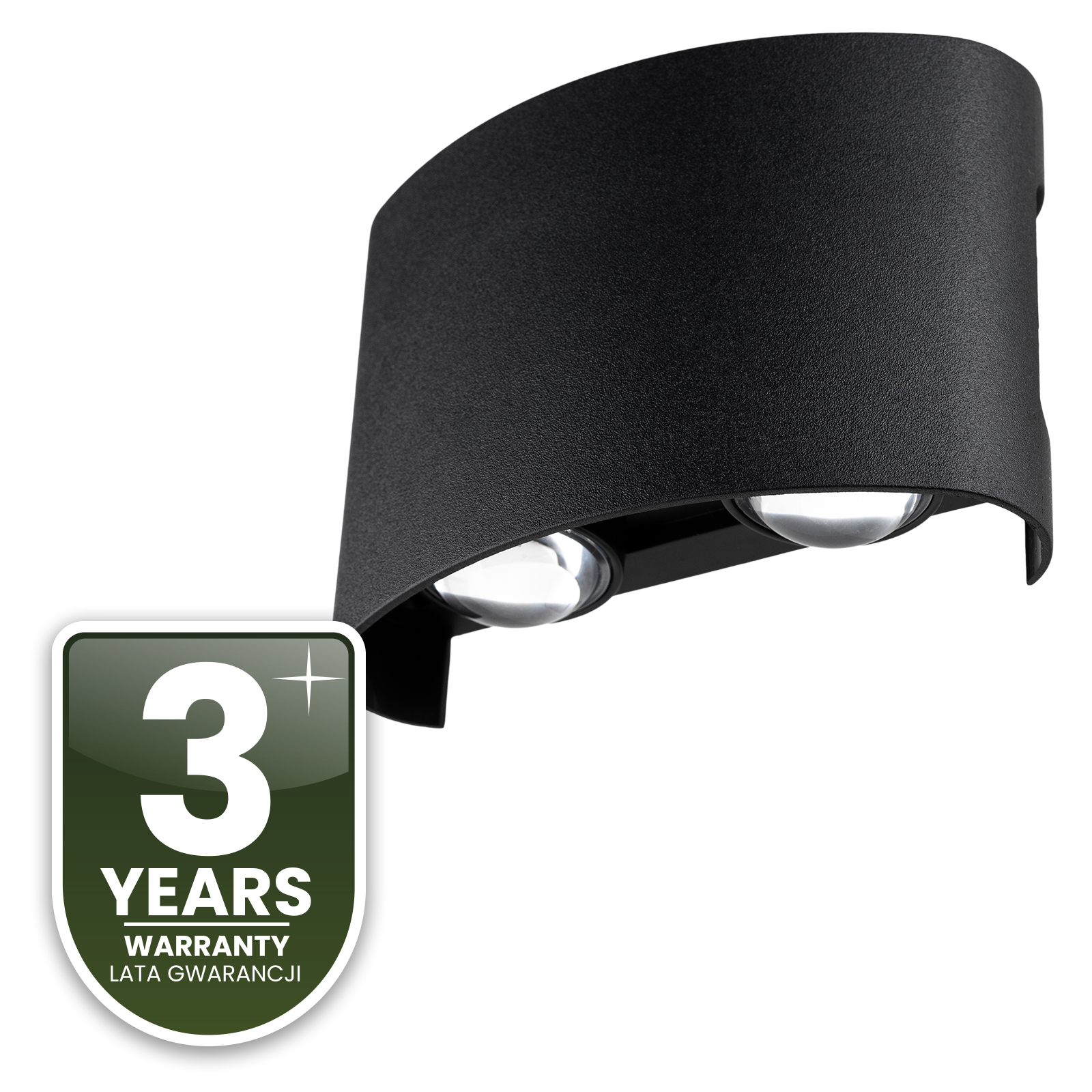 Lampa Ogrodowa Zewnętrzna Kinkiet Elewacyjny 4W LED IP54 Góra Dół UBERO LUMILED - czwarta cecha produktu
