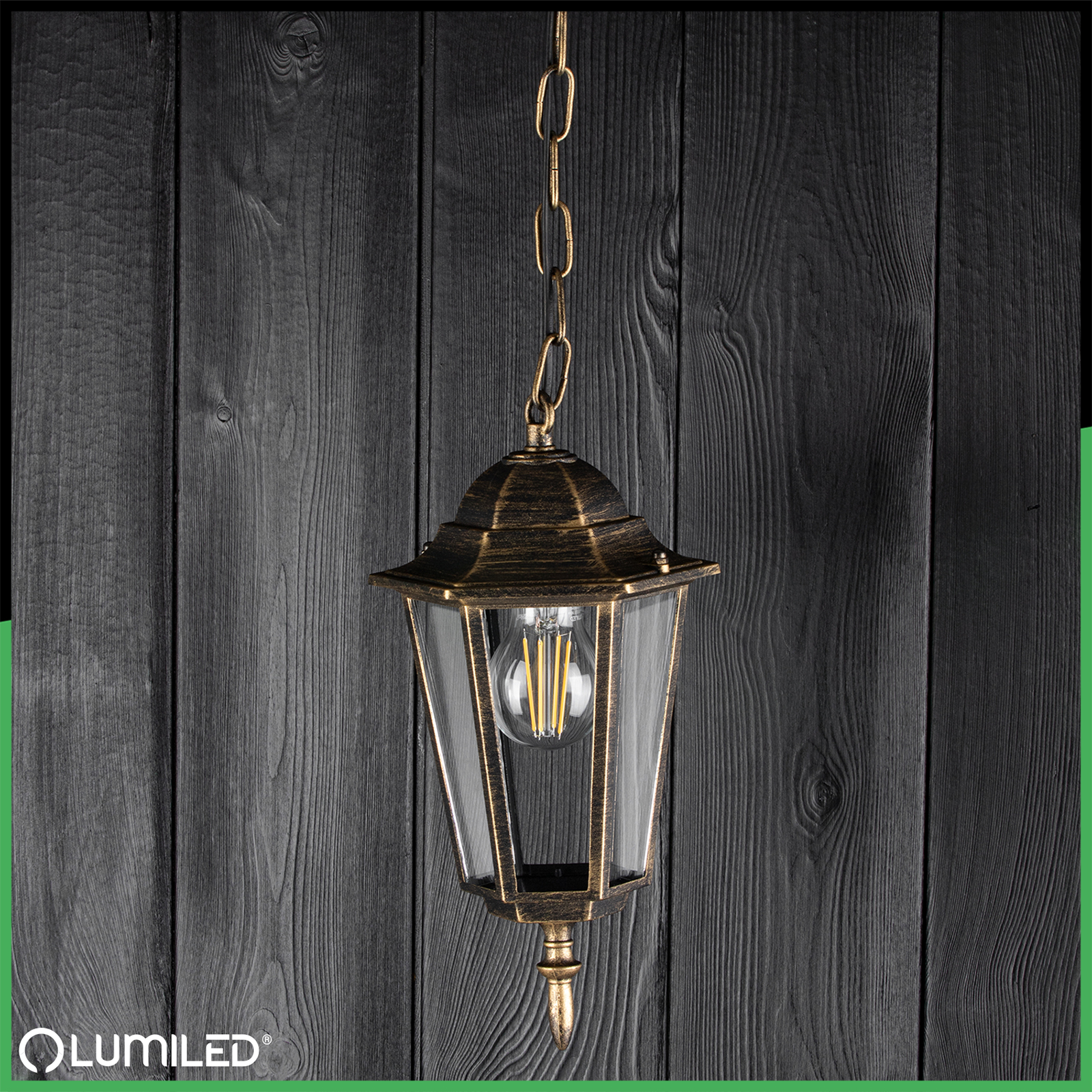 Lampa Ogrodowa Wisząca Zewnętrzna E27 LATARNIA Patyna BELLIS LUMILED - obszar zastosowań