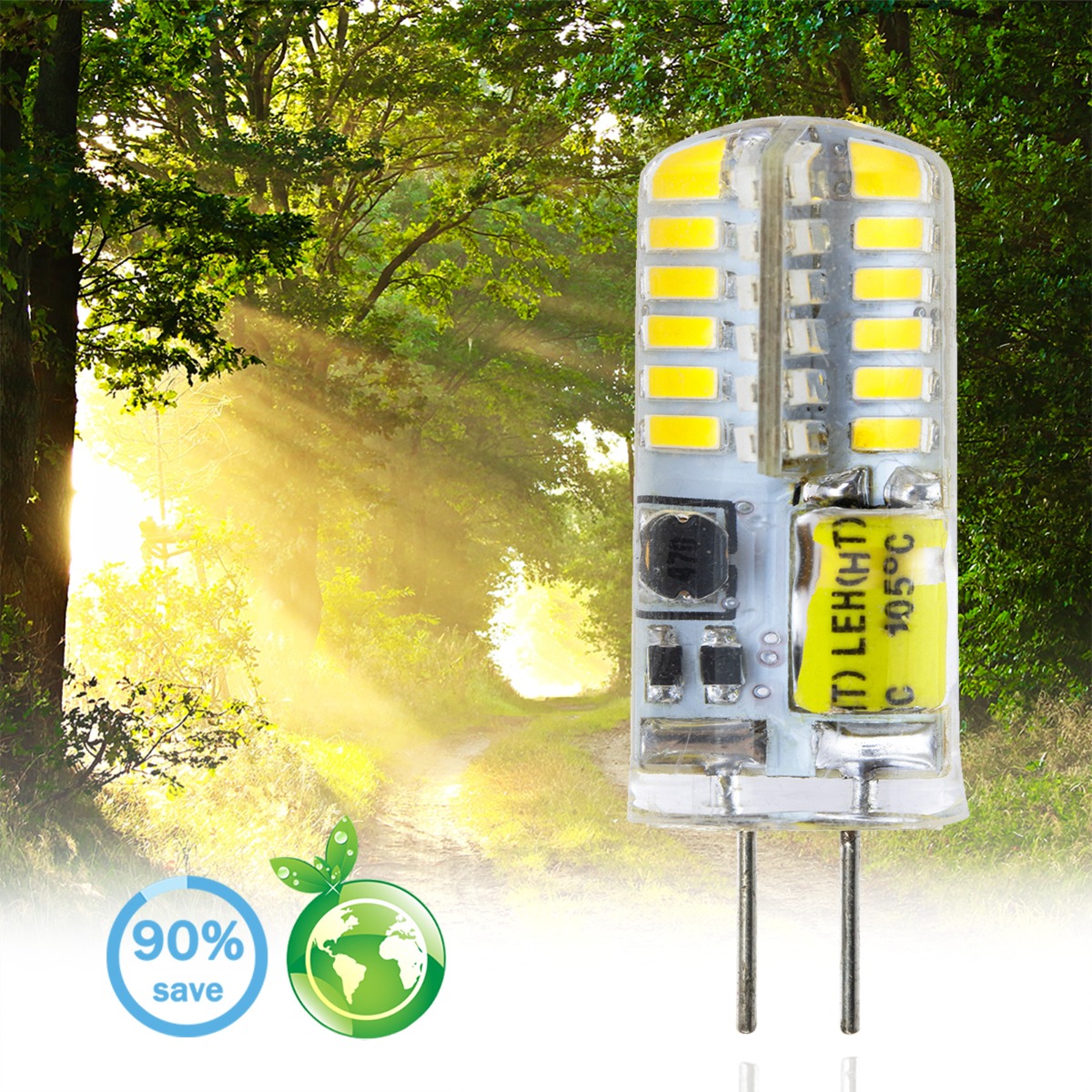 Żarówka LED G4 Kapsułka 4W = 30W 380lm 6500K Zimna 360° 12V LUMILED - pierwsza cecha produktu