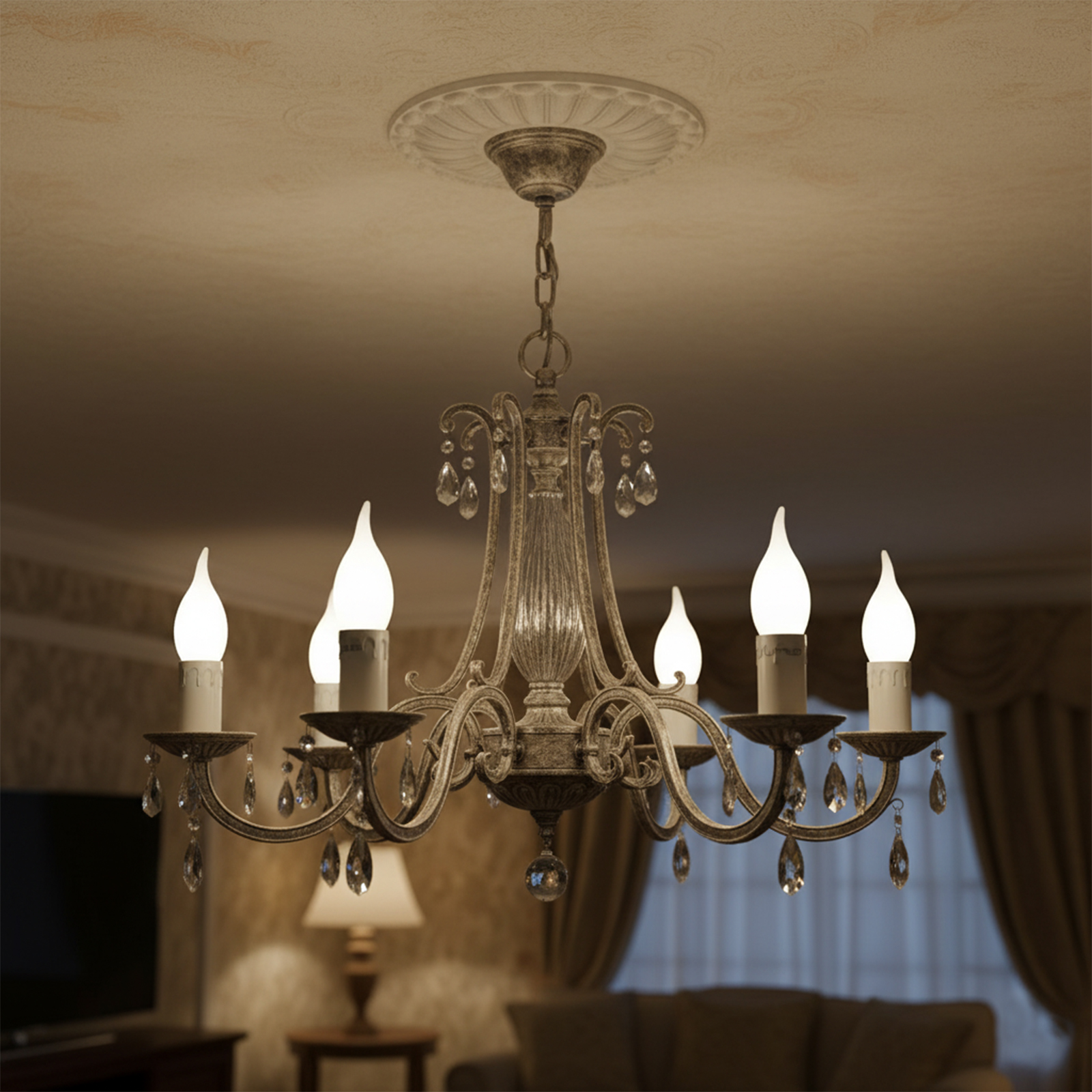 6x Żarówka LED E14 Świeczka BA35 2,2W 470lm = 40W 2700K Ciepła 360° Filament KLASA A LUMILED - obszar zastosowań