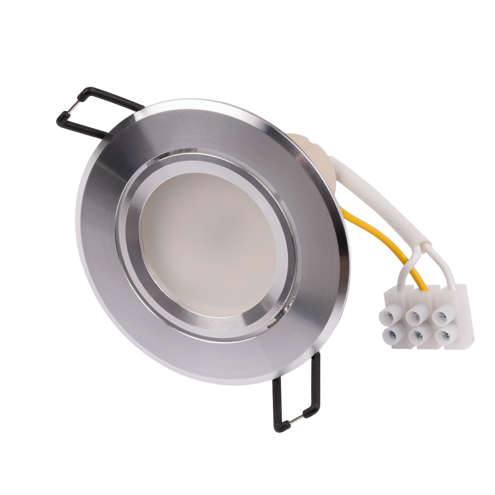 Oprawa Halogenowa Podtynkowa Okrągła Ruchoma TRIX 3w1 GU10 6W 3000K Srebrny LUMILED - pierwsza cecha produktu