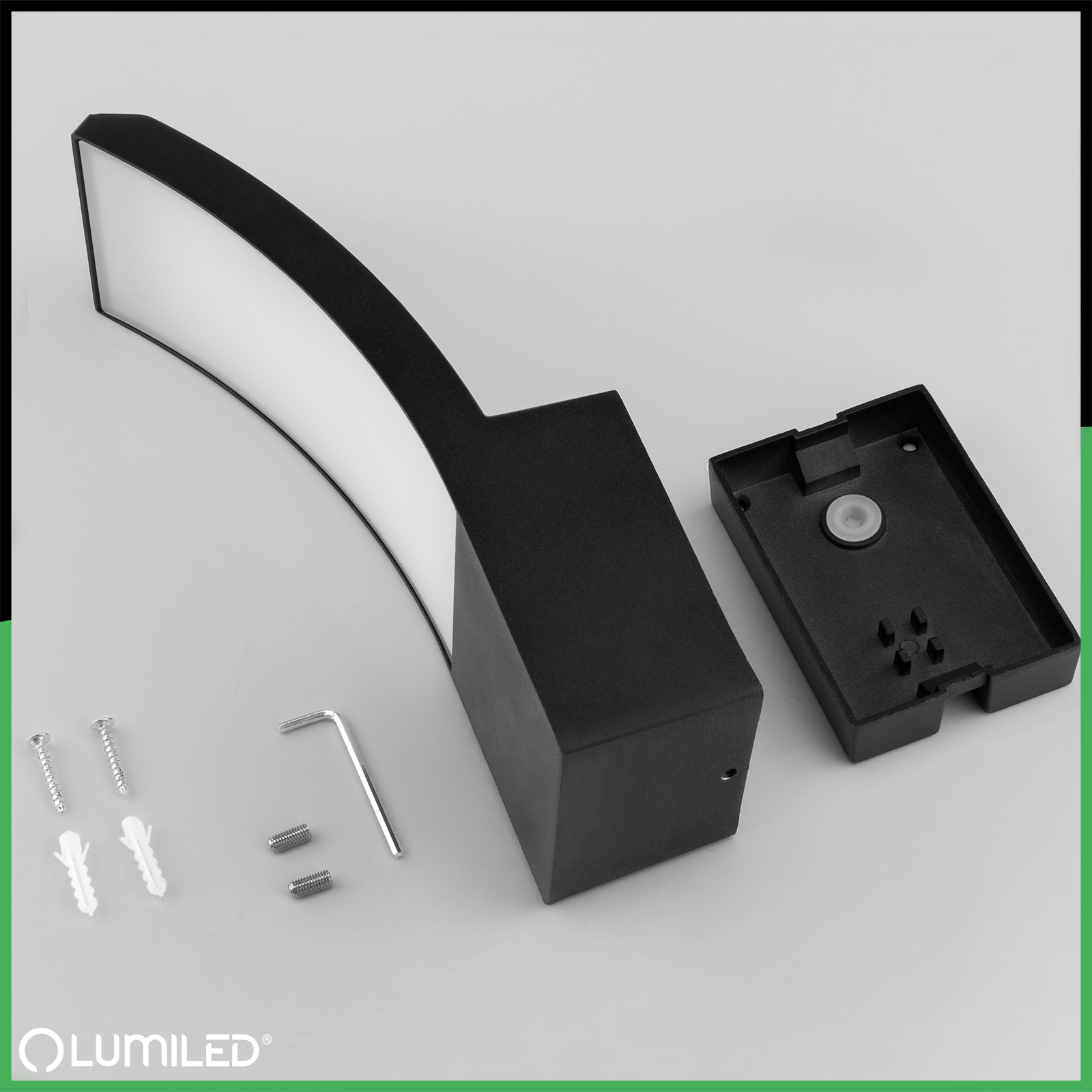 Lampa Ogrodowa Zewnętrzna Kinkiet Elewacyjny LED 12W 4000K AGOS LUMILED - skład produktu