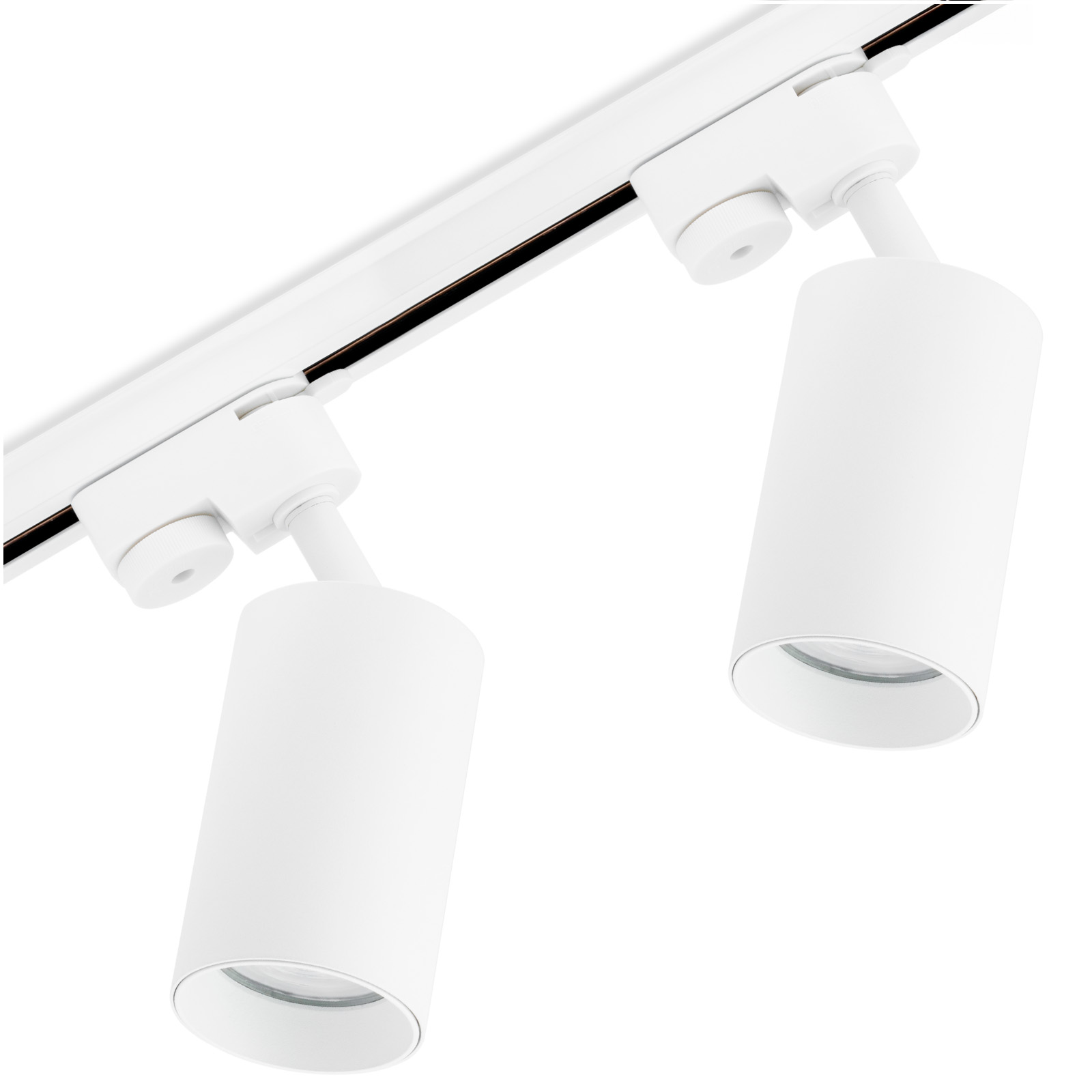 Zestaw Szyna Oświetleniowa Szynoprzewód 1m + 2x Reflektor Szynowy SAGI GU10 Biały LUMILED - główne zdjęcie produktu