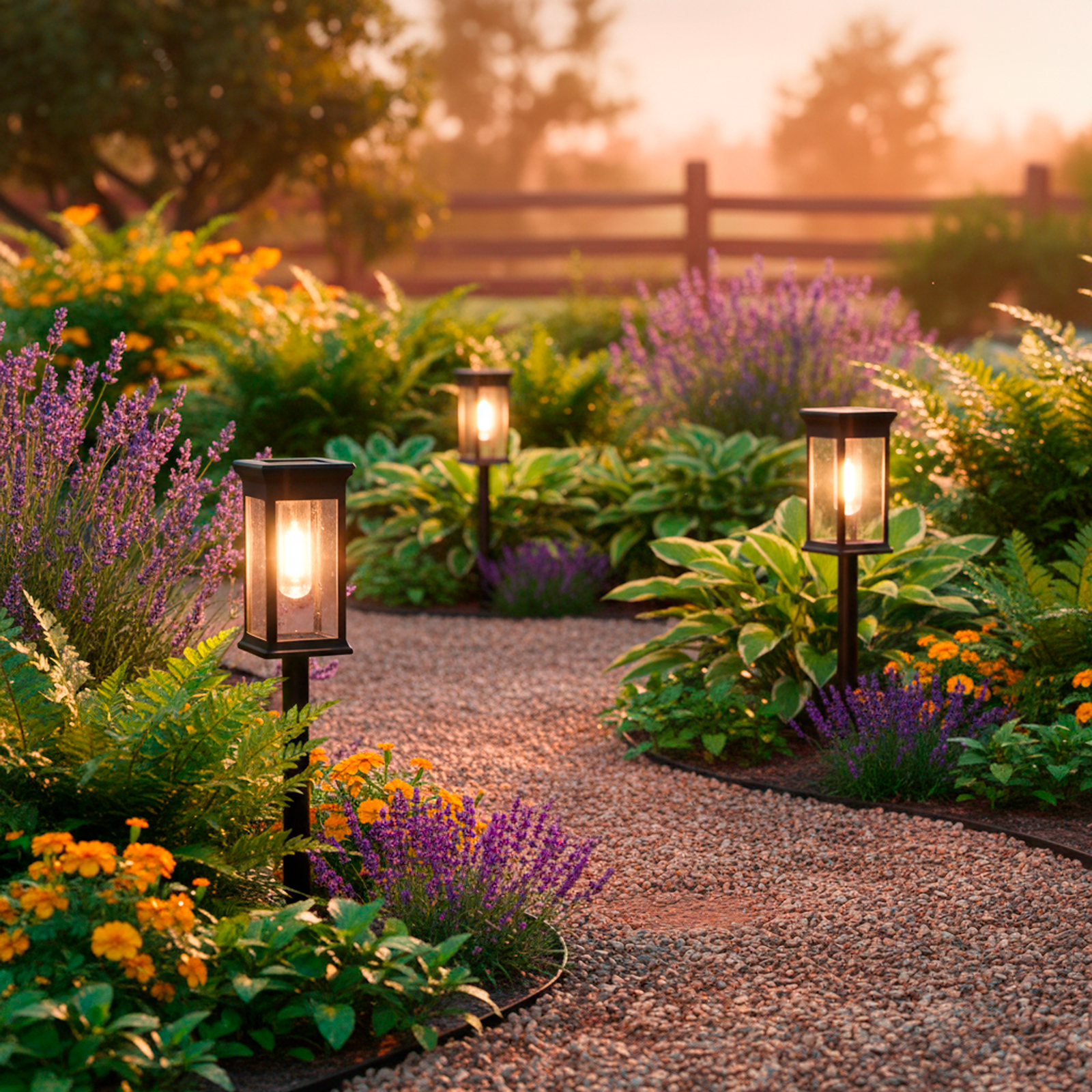 Lampa Solarna LED DOREA Ogrodowa Zewnętrzna Wbijana IP44 Ozdobna Lampka Słupek LUMILED - czwarta cecha produktu