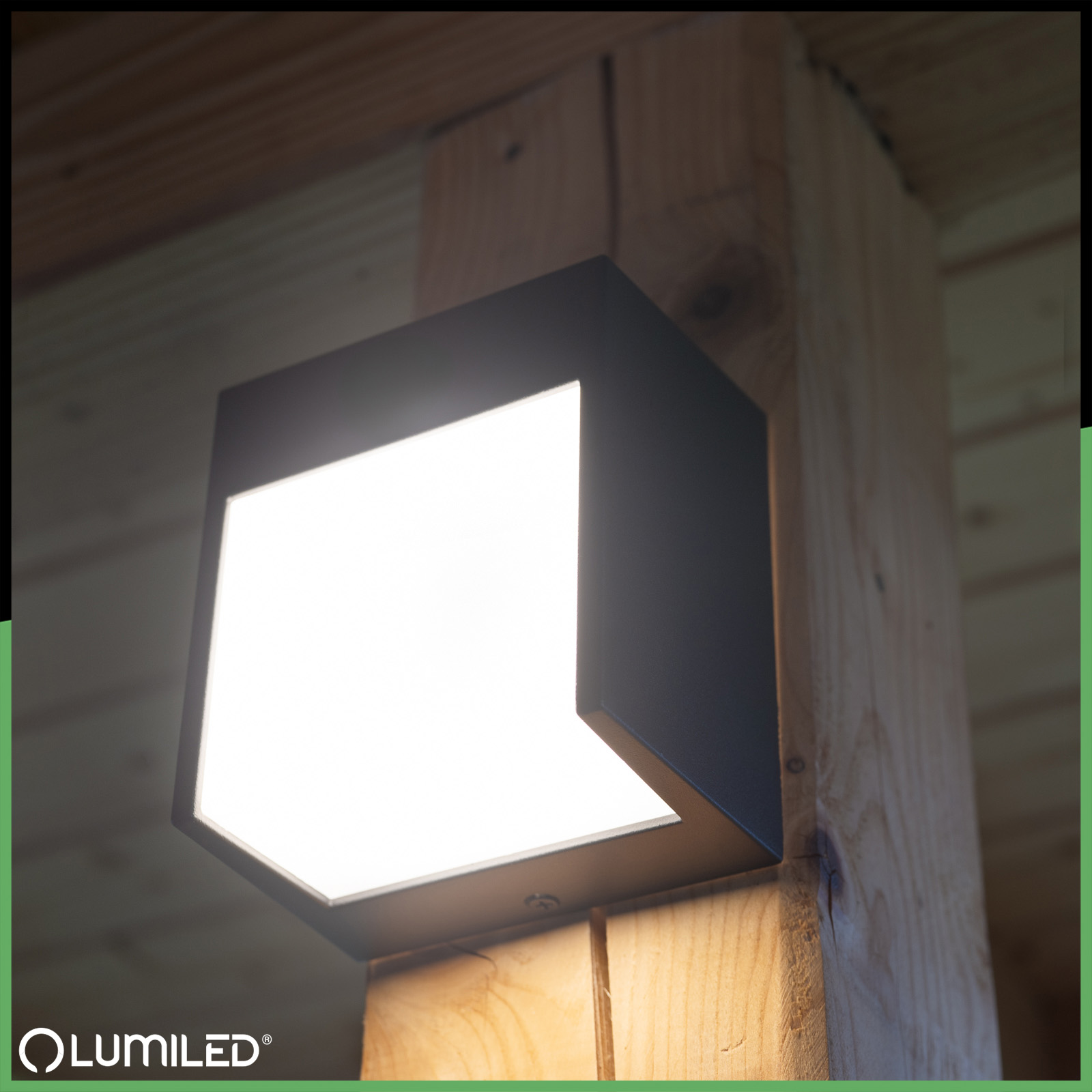 Lampa Ogrodowa Ścienna LED Kinkiet Elewacyjny Zewnętrzny IP54 12W 3000K RUBUS LUMILED - pierwsza cecha produktu