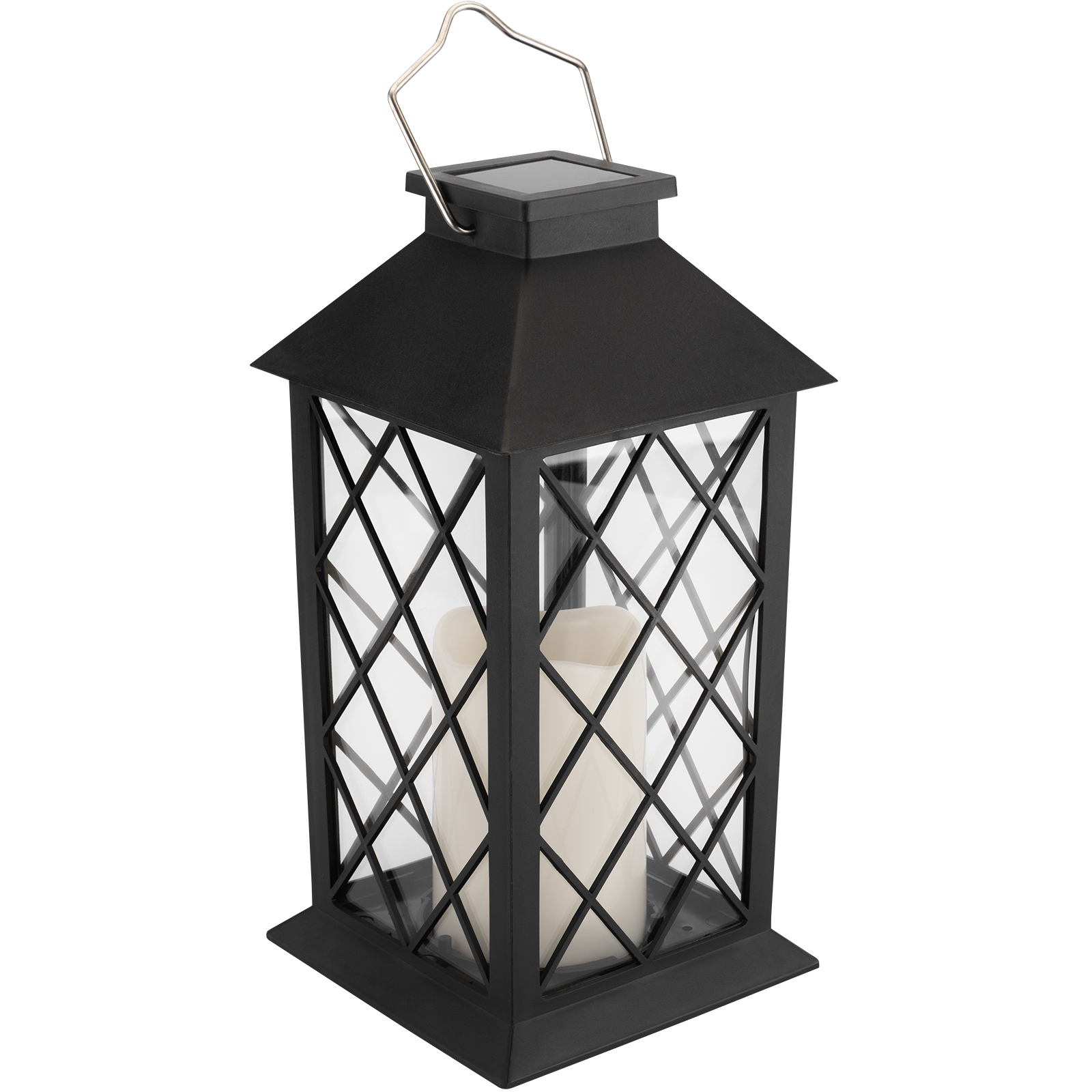 Lampa Solarna Ogrodowa LED Stojąca Latarnia LIRIO 2 IP44 Wisząca Czarna Latarenka LUMILED - skład produktu