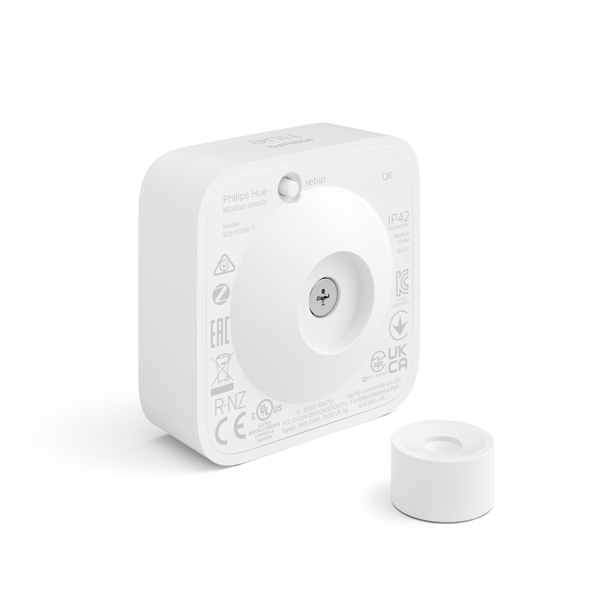 Czujnik Ruchu i Zmierzchu Wewnętrzny IP20 Biały Bateryjny Zigbee Bluetooth Sensor Philips HUE - skład produktu