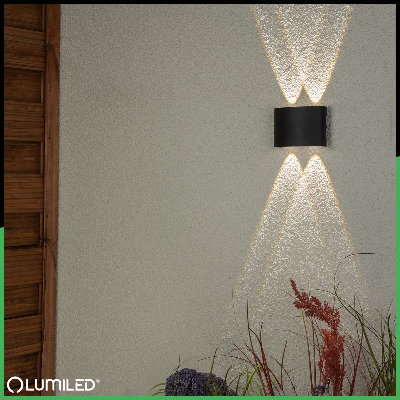 Lampa Ogrodowa Zewnętrzna Kinkiet Elewacyjny 4W LED IP54 Góra Dół UBERO LUMILED - obszar zastosowań