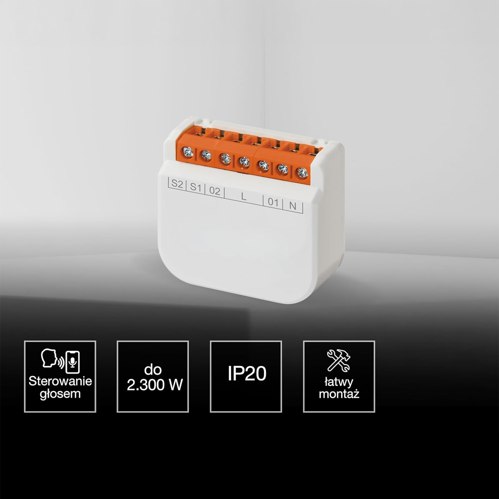 Moduł Przełącznik Inteligentny Sterownik Dwukierunkowy Biały Osram SMART WiFi - trzecia cecha produktu