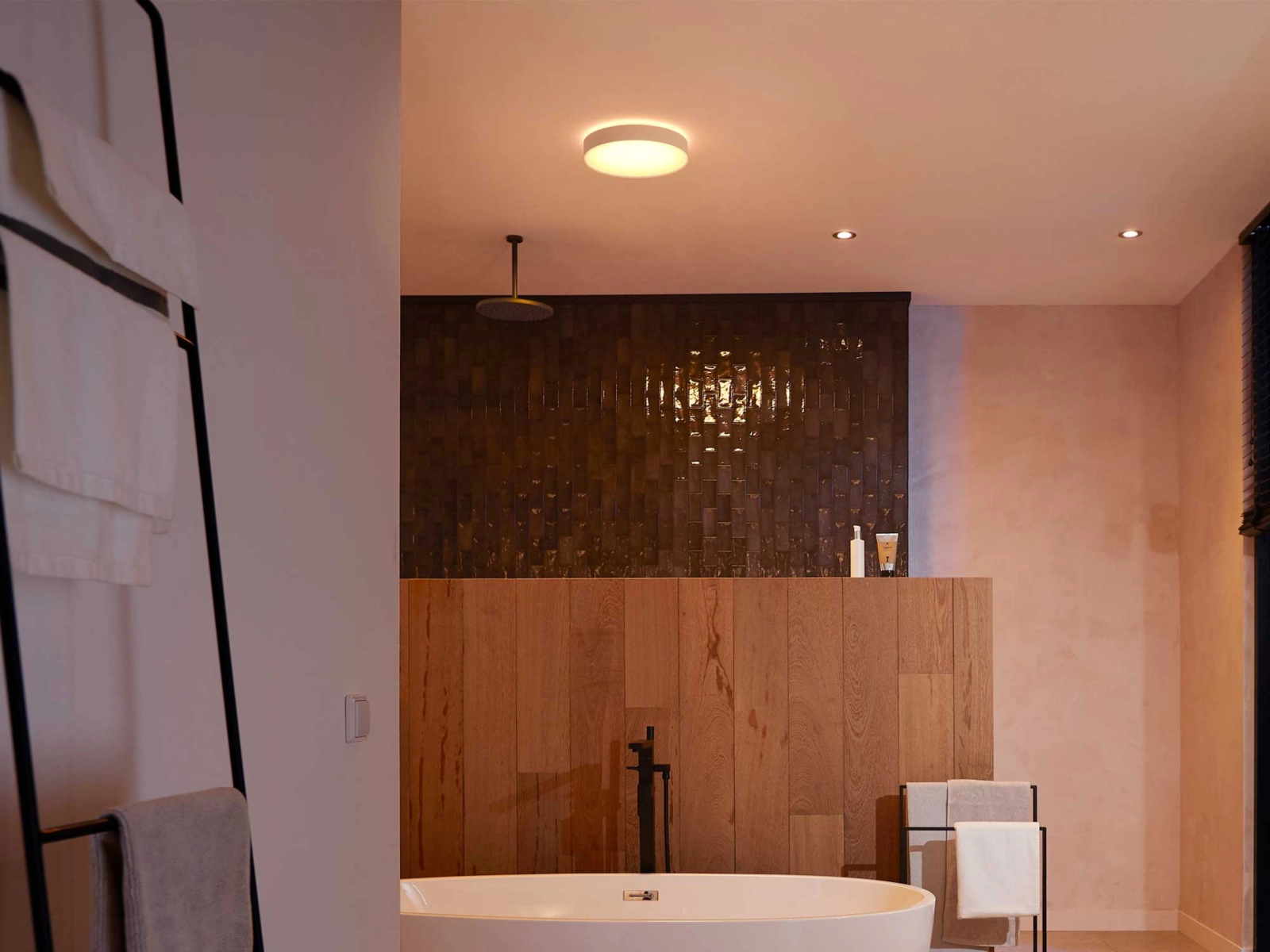 Plafon LED Lampa Sufitowa Natynkowa 19.2W 2450lm IP44 White Ambiance TW Biała 38cm Inteligentna SMART Zigbee Bluetooth Devere Philips HUE - obszar zastosowań