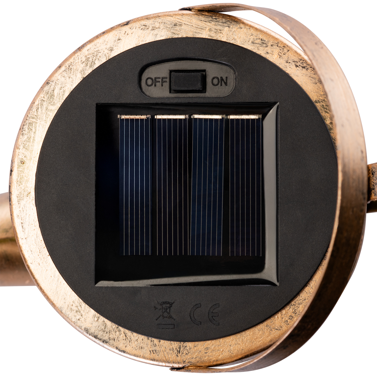 Lampa Ogrodowa LED Solarna Wbijana Konewka ROSA Miedziana IP44 3000K LUMILED - pierwsza cecha produktu