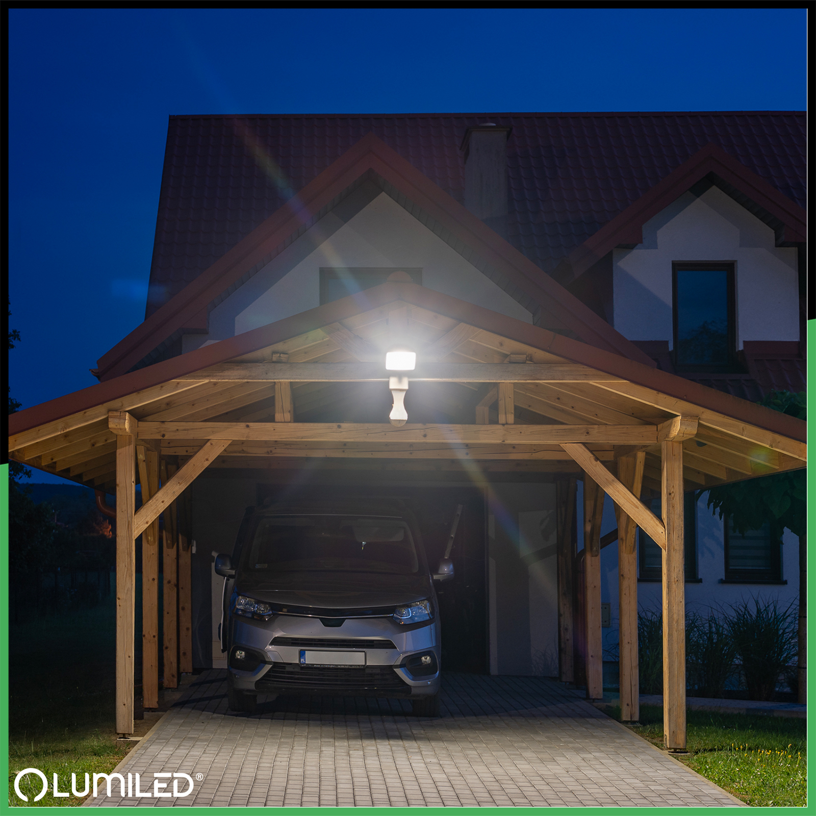 Naświetlacz LED ZUNA2 20W 1800lm 4000K IP44 Czarny Czujnik Ruchu LUMILED - obszar zastosowań