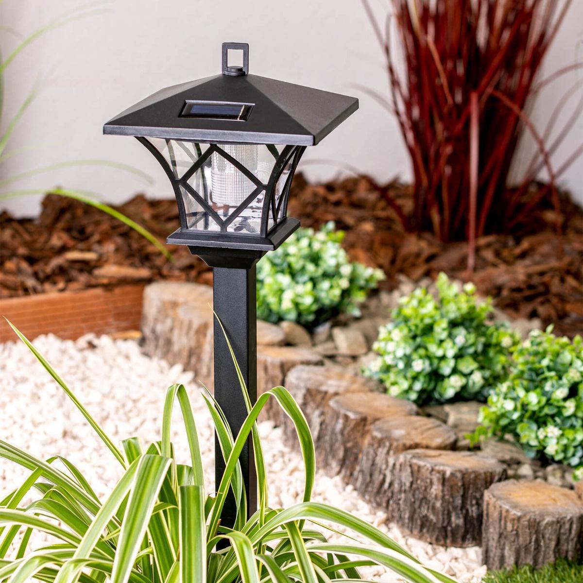 Lampa Solarna Ogrodowa LED RIBES Latarnia Zewnętrzna Słupek 150cm LUMILED - druga cecha produktu
