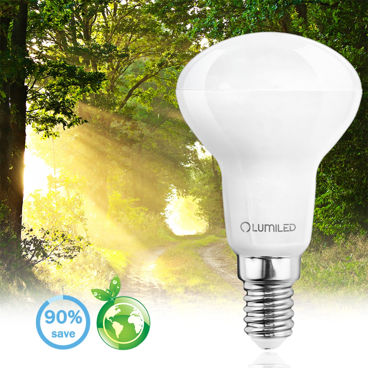 Żarówka LED E14 Reflektor R50 6W = 50W 540lm 3000K Ciepła 120° LUMILED - pierwsza cecha produktu