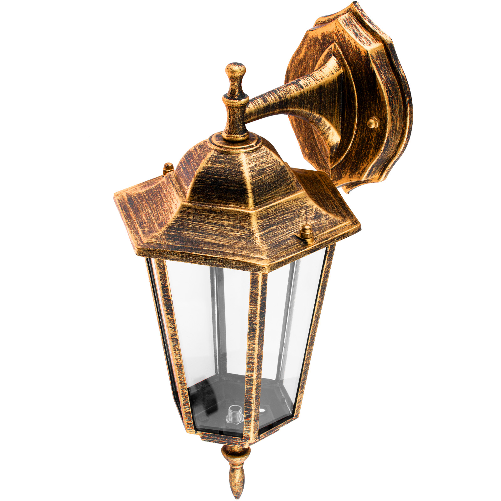 Kinkiet Ogrodowy Elewacyjny Zewnętrzny E27 LATARNIA do DOŁU Patyna BELLIS LUMILED - druga cecha produktu