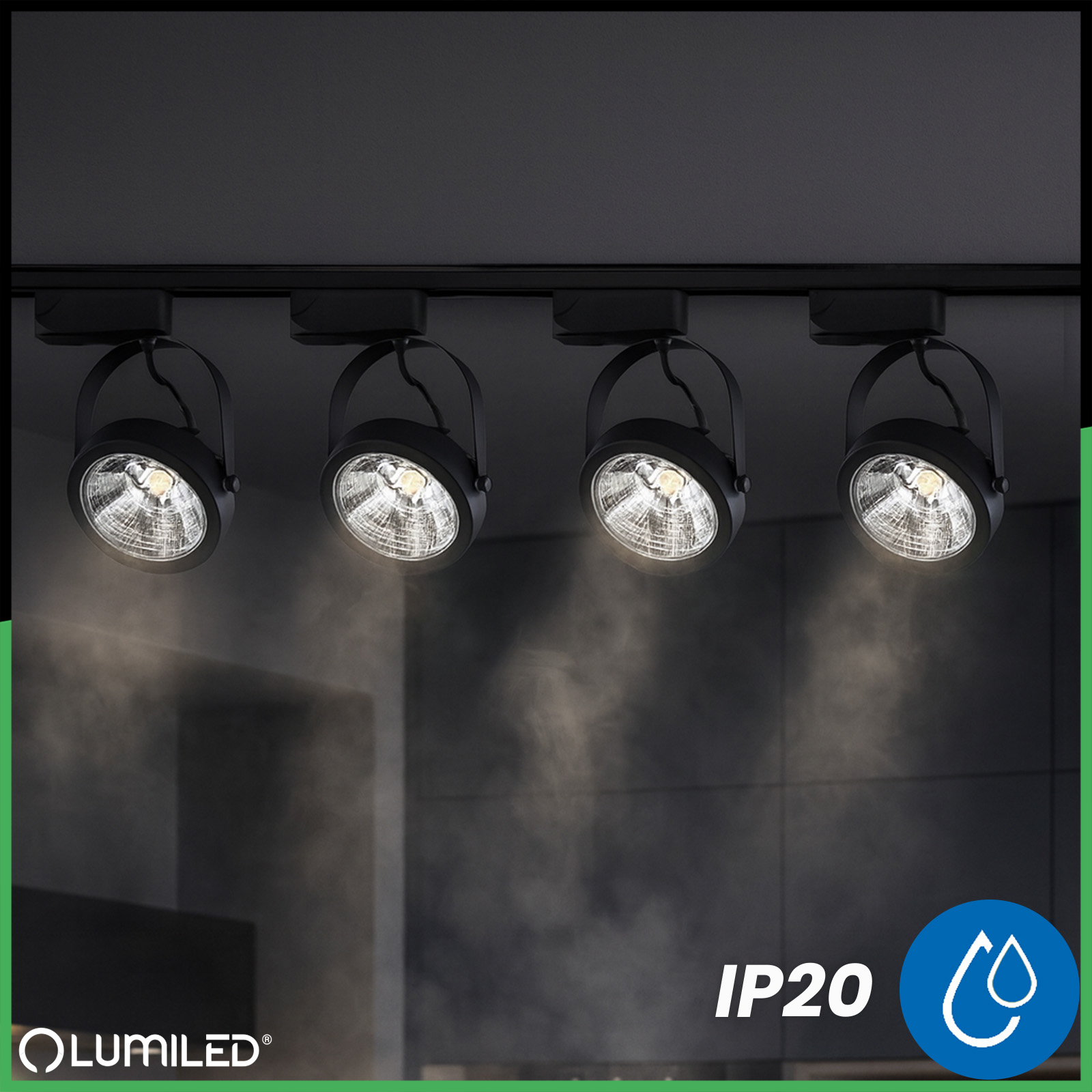 Reflektor Szynowy GU10 ES111 Czarny VICTUS Lampa do Szynoprzewodów Jednofazowych Lumiled - pierwsza cecha produktu