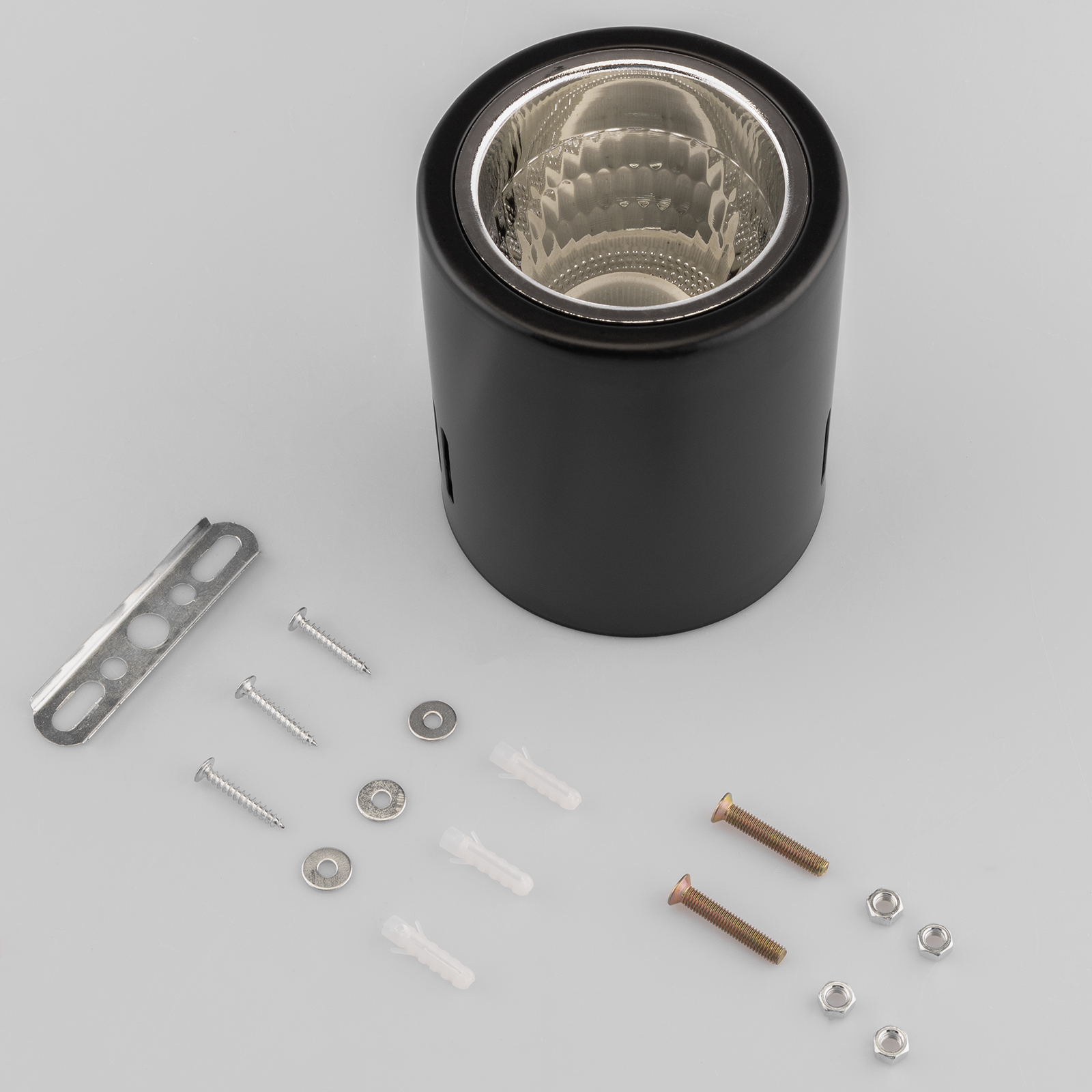 Oprawa Sufitowa Natynkowa Stała Okrągła APUS 10 Spot TUBA Czarna E27 - skład produktu