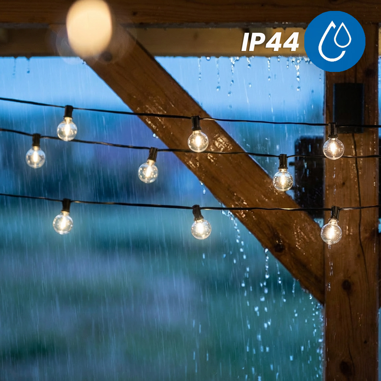 Girlanda Solarna Ogrodowa 30x LED Ozdobne Kuleczki 15,05m 2700K Ciepła + Pilot CALLIS2 LUMILED - pierwsza cecha produktu