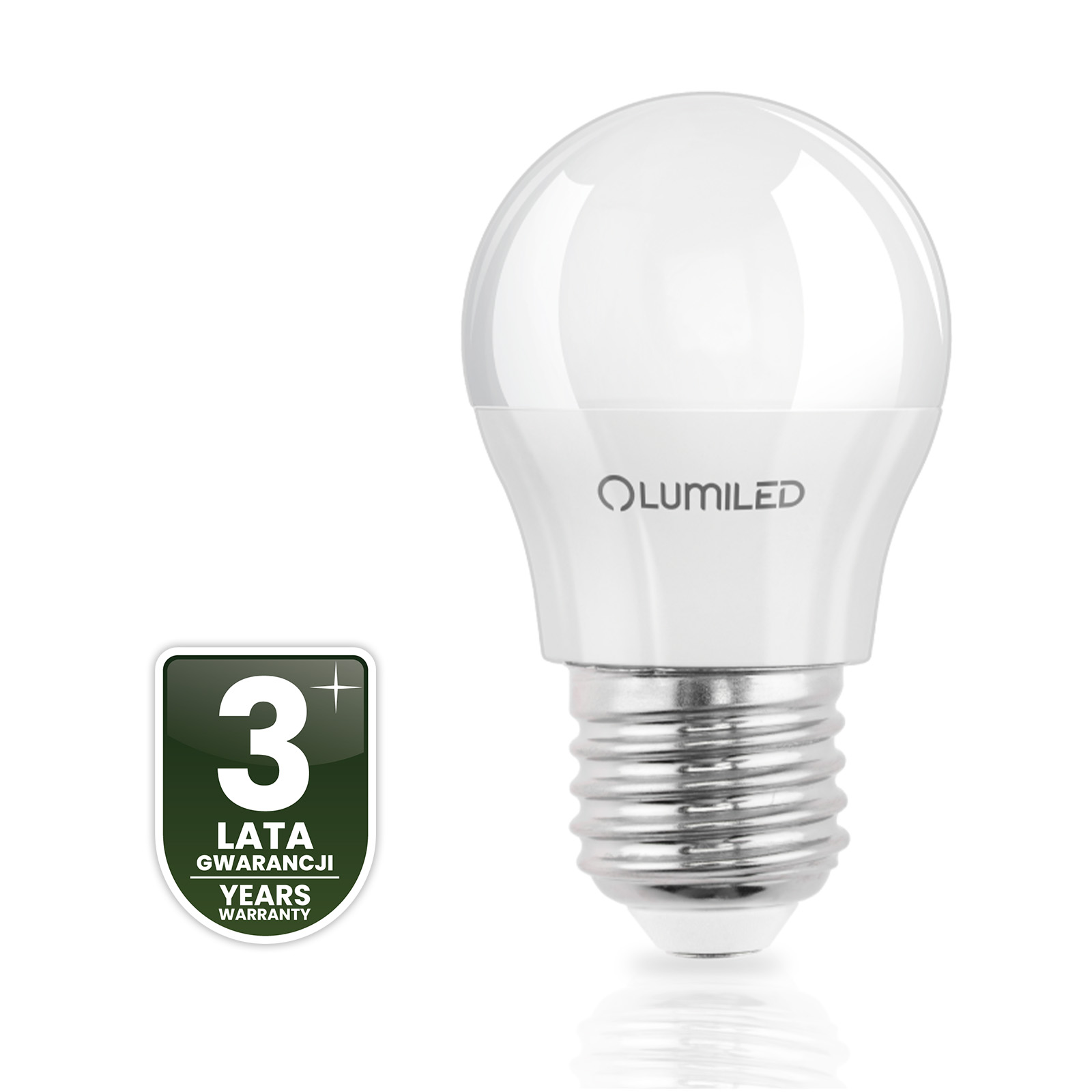 Żarówka LED E27 Kulka P45 8W = 60W 880lm 3000K Ciepła 180° LUMILED - czwarta cecha produktu