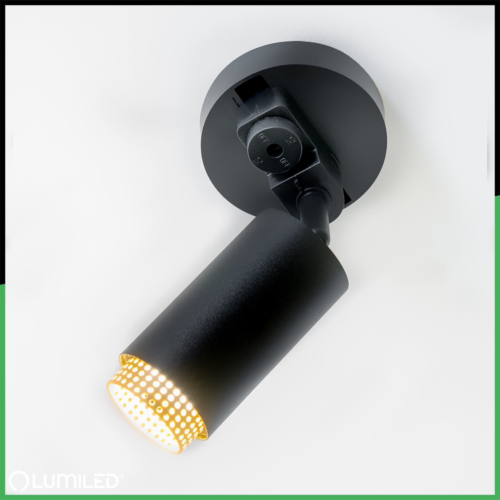 Adapter Baza do Montażu Lamp Szynowych Reflektorów Jednofazowych Czarny LUMILED - trzecia cecha produktu