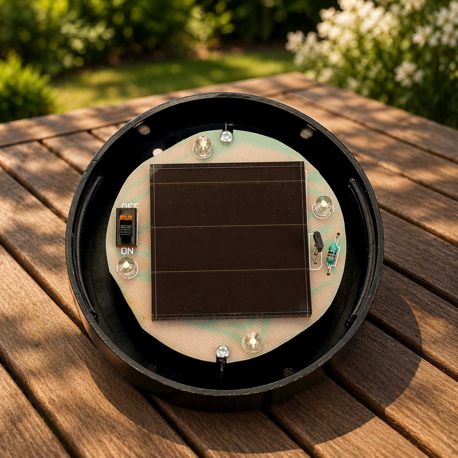 Lampa Solarna Ogrodowa LED 6500K IP44 20cm Wbijana Naziemna Biała Kulka ATRIS LUMILED - pierwsza cecha produktu