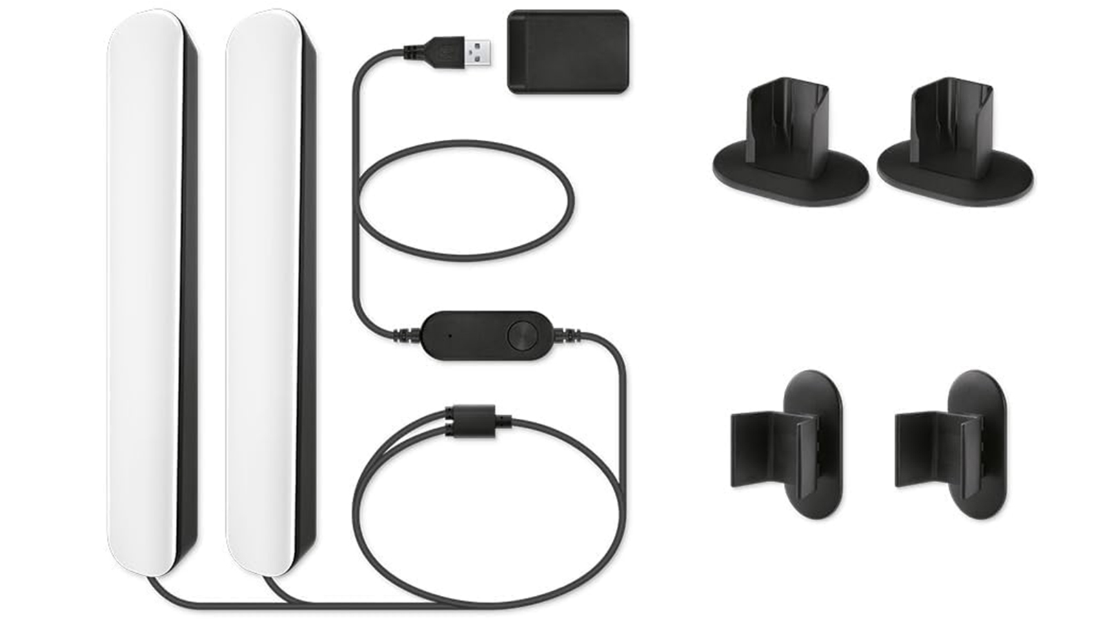 2x Lampa LED Biurkowa Gamingowa RGBIC Gradient 30cm Light Bar Inteligentna SMART WiFi Bluetooth Aplikacja WiZ - skład produktu