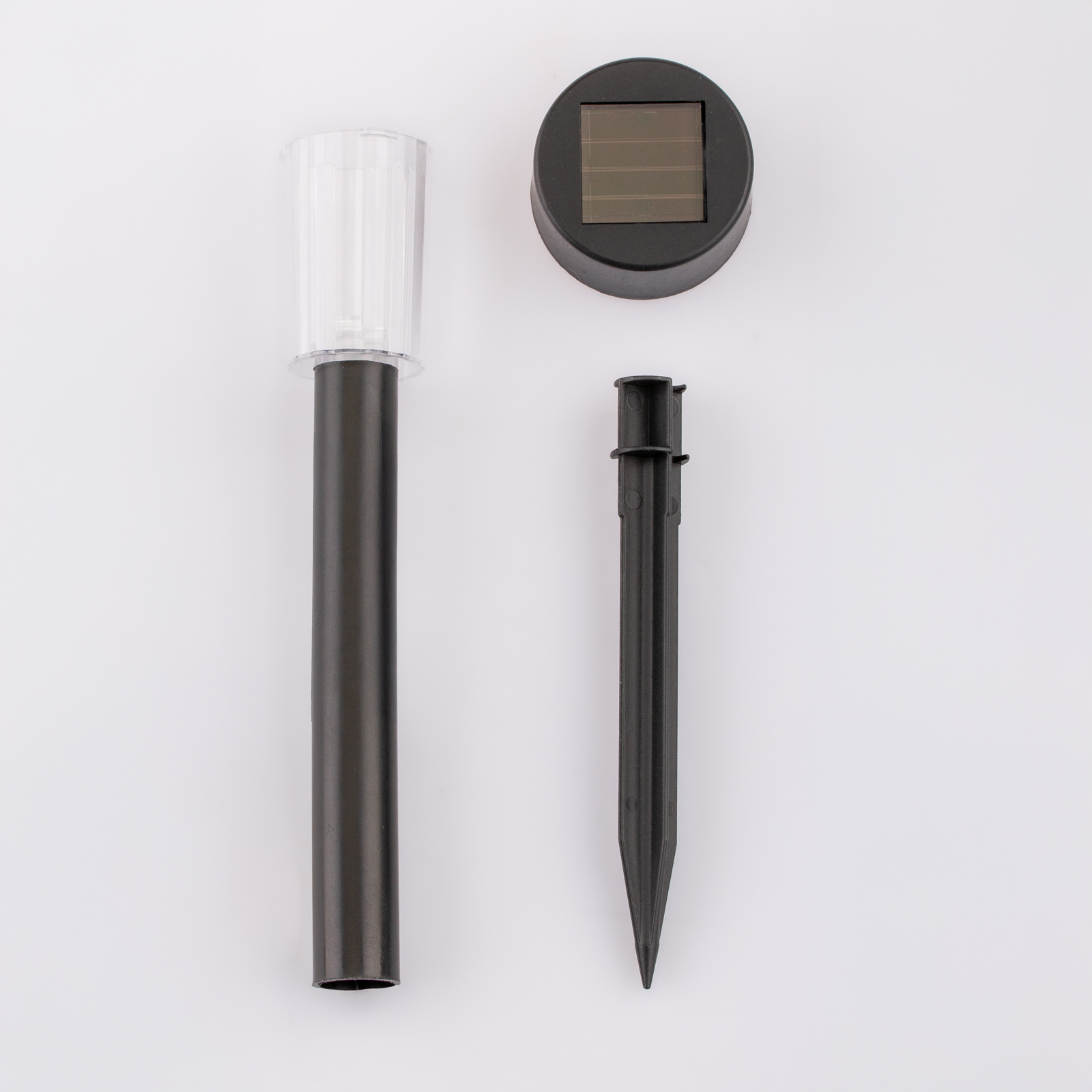 Lampa Ogrodowa LED Solarna Zewnętrzna Wbijana Czarna 6500K PALIS LUMILED - skład produktu