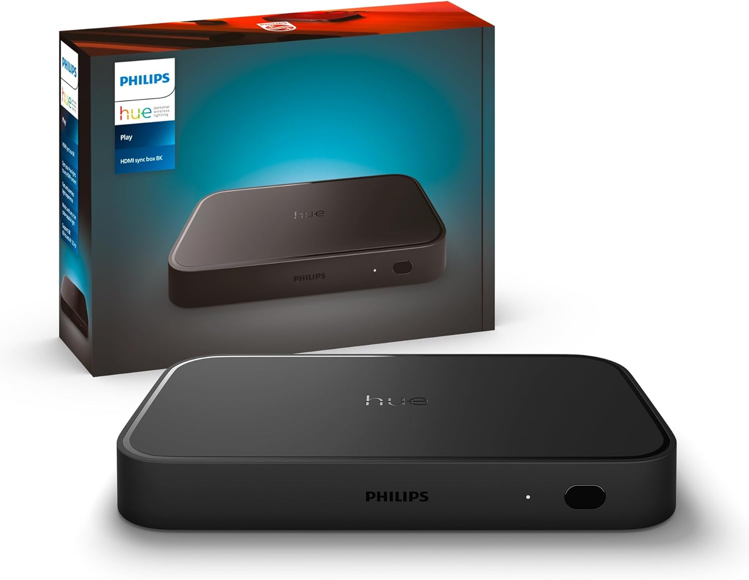 Centralka Sync Box HDMI 2.1 8K 4K Czarna Inteligentna SMART Zigbee Bluetooth Entertainment Play Philips HUE - główne zdjęcie produktu