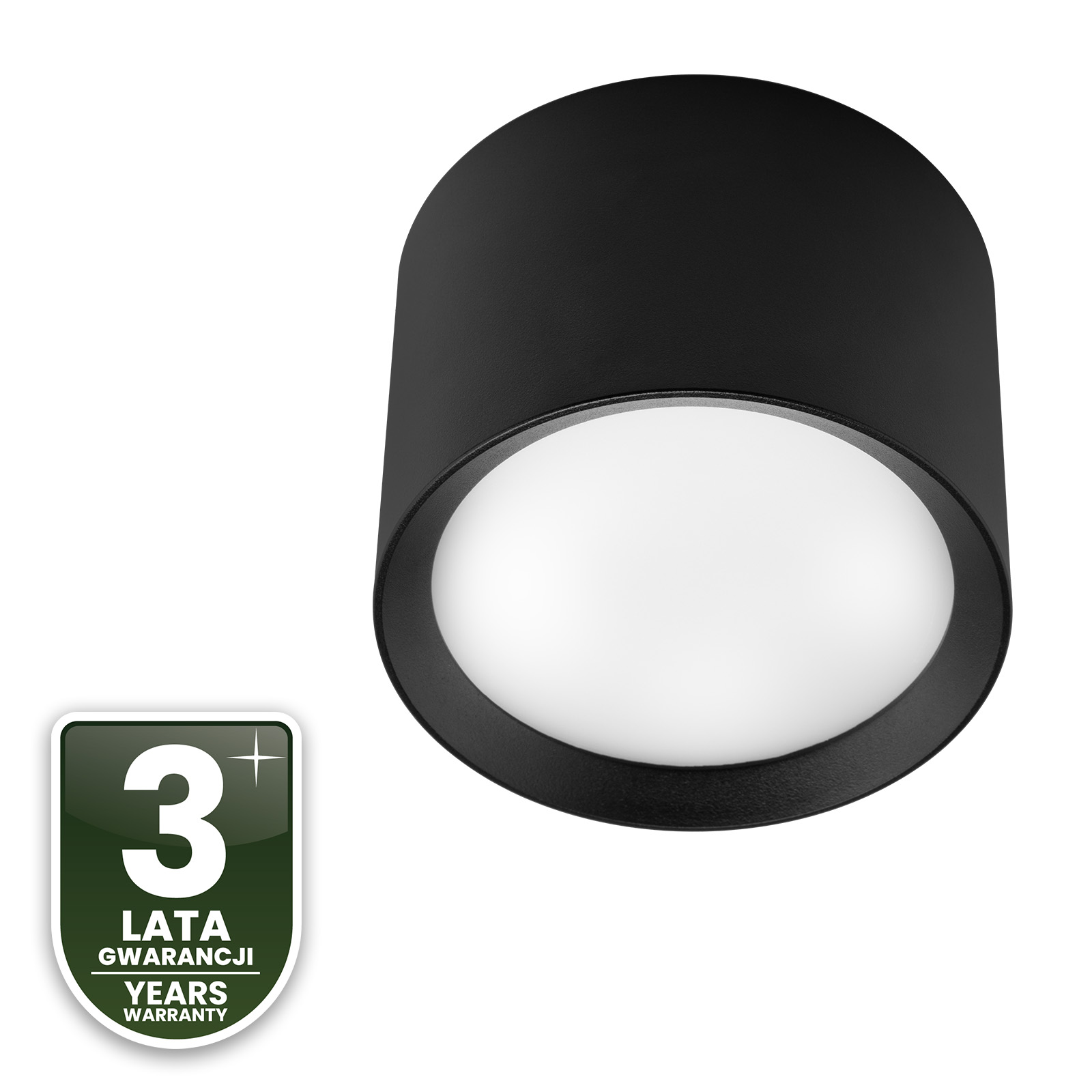 Oprawa HALOGENOWA Natynkowa SUNLA Tuba Gx53 LED Spot Kinkiet Sufitowa Walec Czarny LUMILED - trzecia cecha produktu