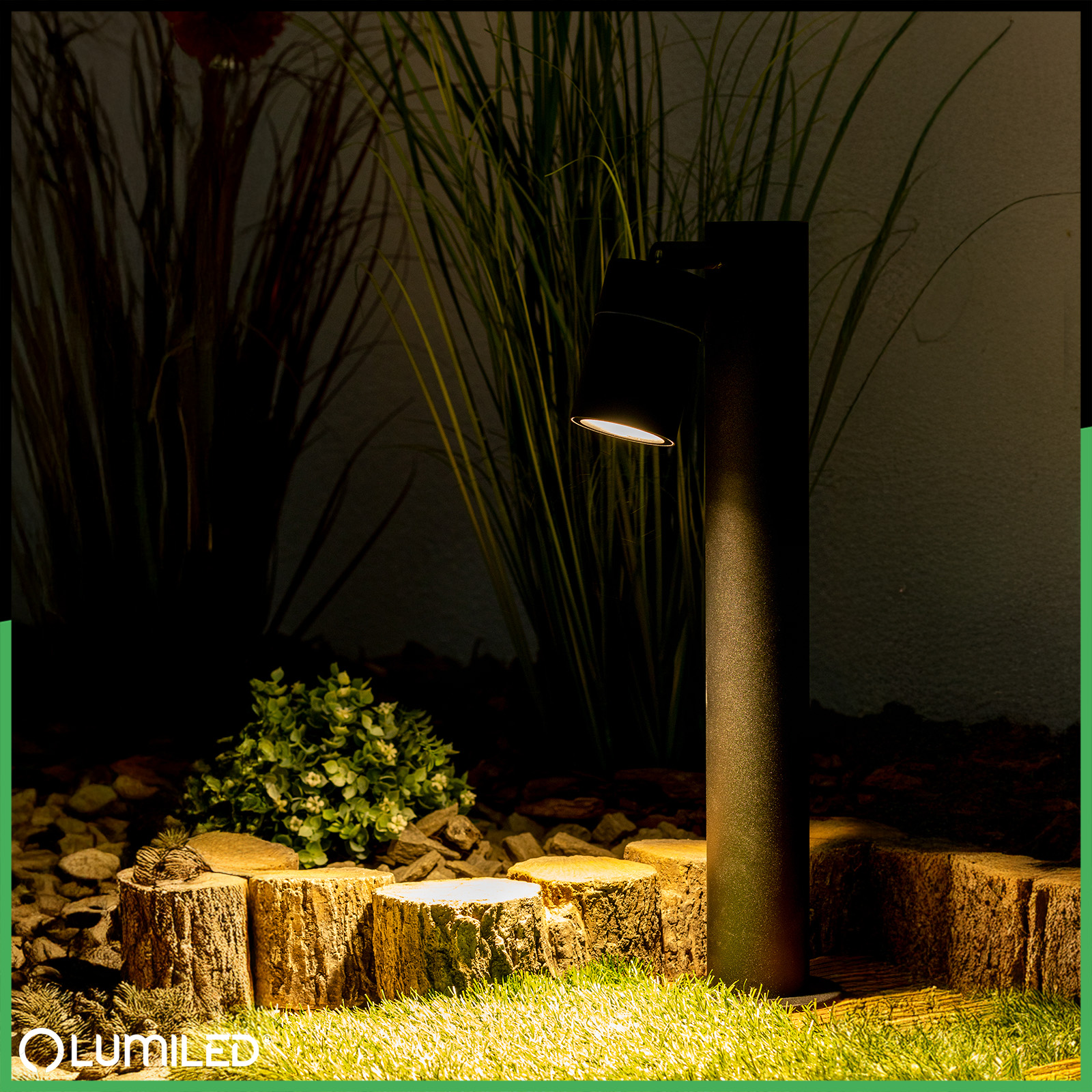 Lampa Ogrodowa Oprawa SŁUPEK Reflektor Zewnętrzny Stojąca 45 cm GU10 ASTI LUMILED - pierwsza cecha produktu
