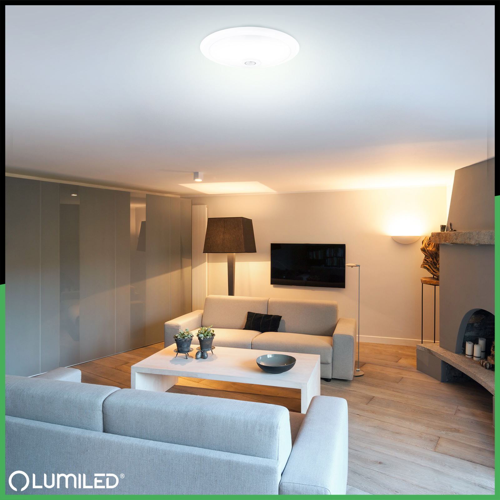 Plafon LED Lampa Sufitowa Natynkowa REGIS 2x E27 IP44 z Czujnikiem Ruchu i Zmierzchu Biały Okrągły 30cm LUMILED - obszar zastosowań