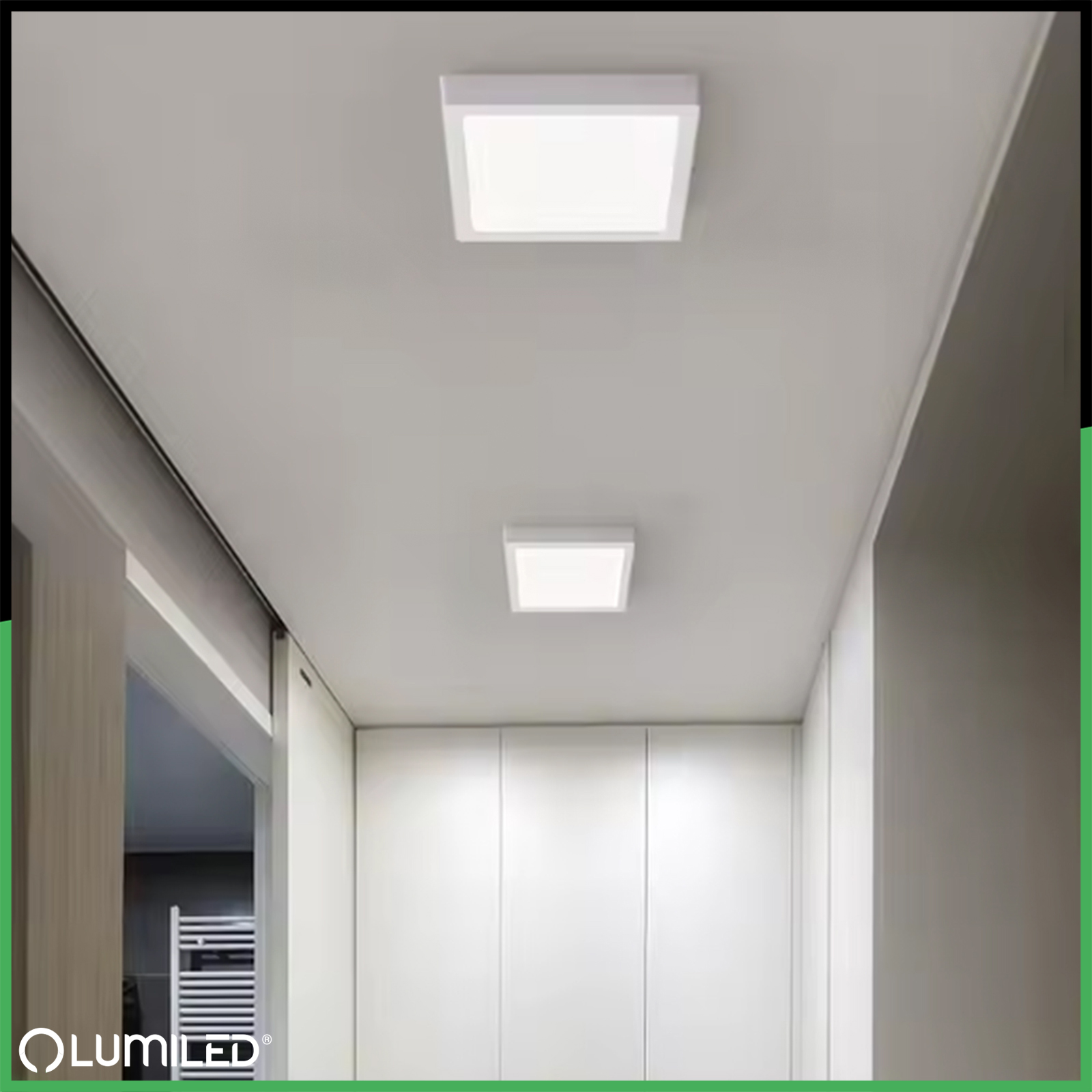 Oprawa Natynkowa Lampa LED Sufitowa 12W Kwadrat 4000K GLOW Biała LUMILED - obszar zastosowań