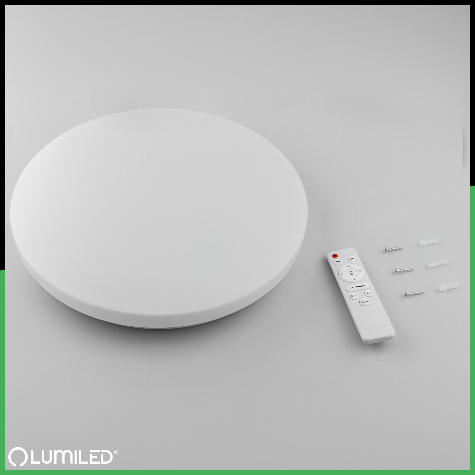 Plafon LED Lampa Sufitowa Natynkowa SALUS2 48W IP44 CCT Biały Okrągły 40cm + PILOT LUMILED - skład produktu