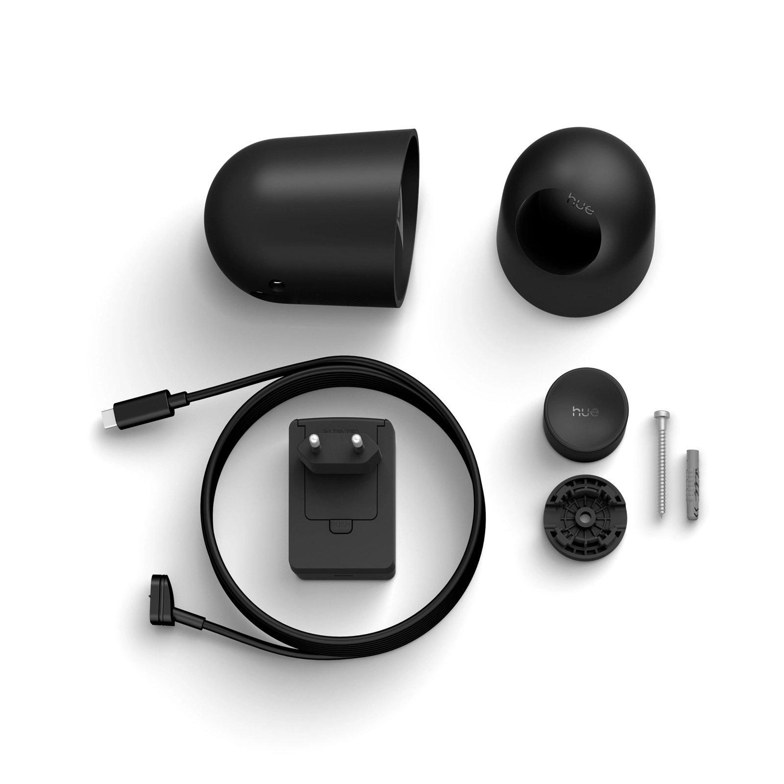 Kamera Przewodowa Wewnętrzna IP 2K QHD 1440p CMOS Czarna Zigbee WiFi SMART Security Camera Secure Philips HUE - skład produktu