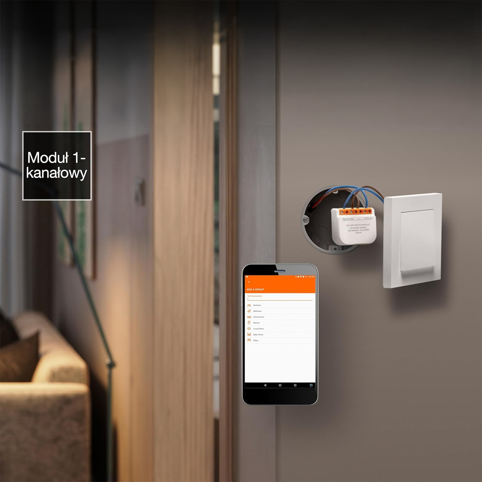 Moduł Przełącznik Inteligentny Sterownik Dwukierunkowy Biały Osram SMART WiFi - czwarta cecha produktu
