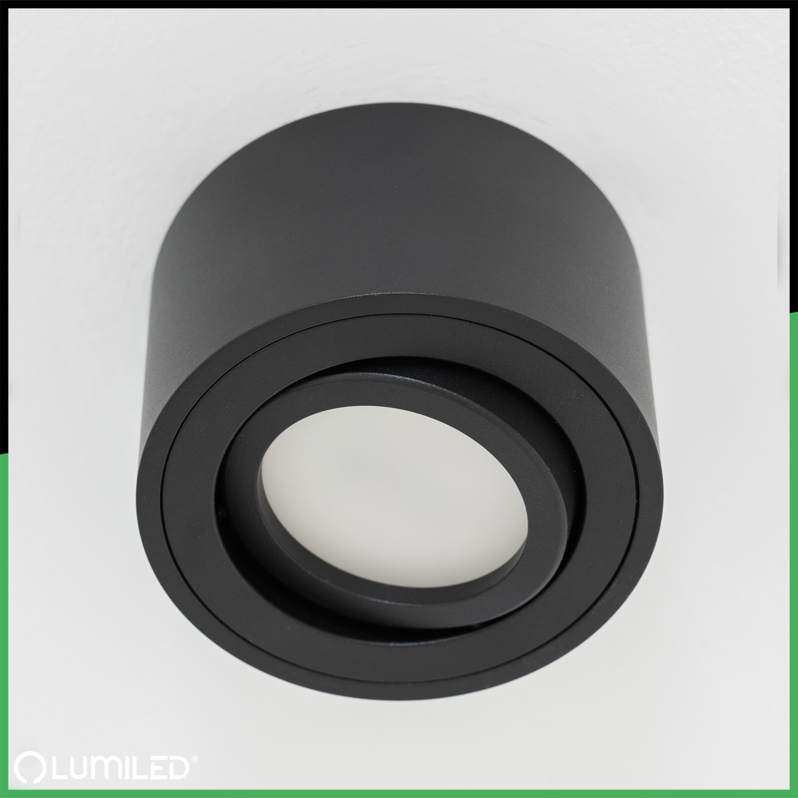 Oprawa Natynkowa HALOGENOWA Tuba Spot Ruchoma Okrągła Czarna 50mm + Wkład LED 5W 6500K  AMAT-S LUMILED - obszar zastosowań