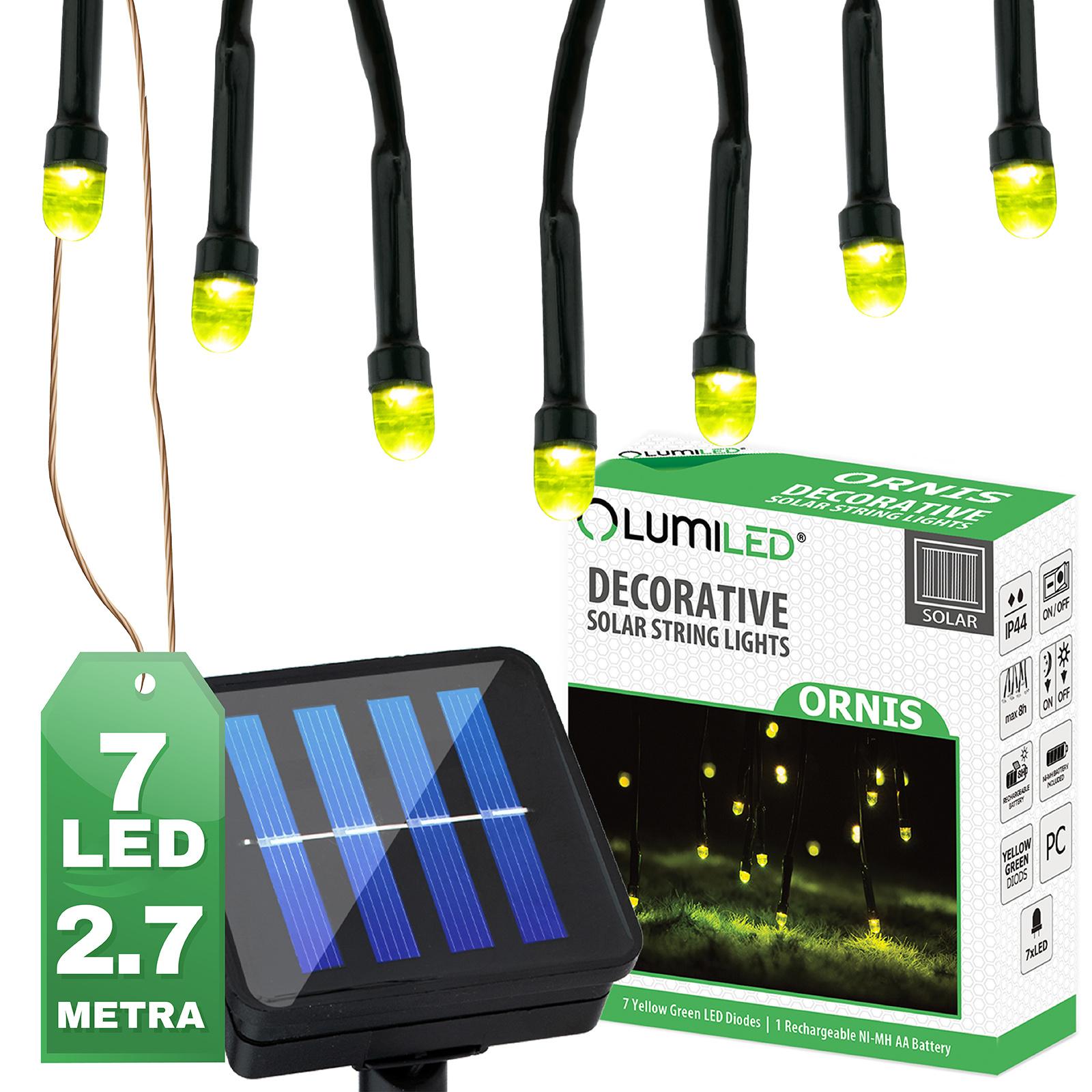Girlanda Solarna Ogrodowa 7x LED Ozdobne Punkciki Świetliki ORNIS LUMILED - główne zdjęcie produktu