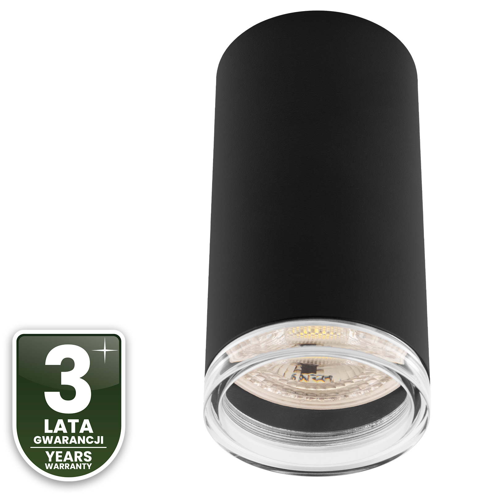 Lampa Sufitowa Reflektor LED Oprawa Spot Tuba GU10 IP44 ADERO Czarna Lumiled - trzecia cecha produktu