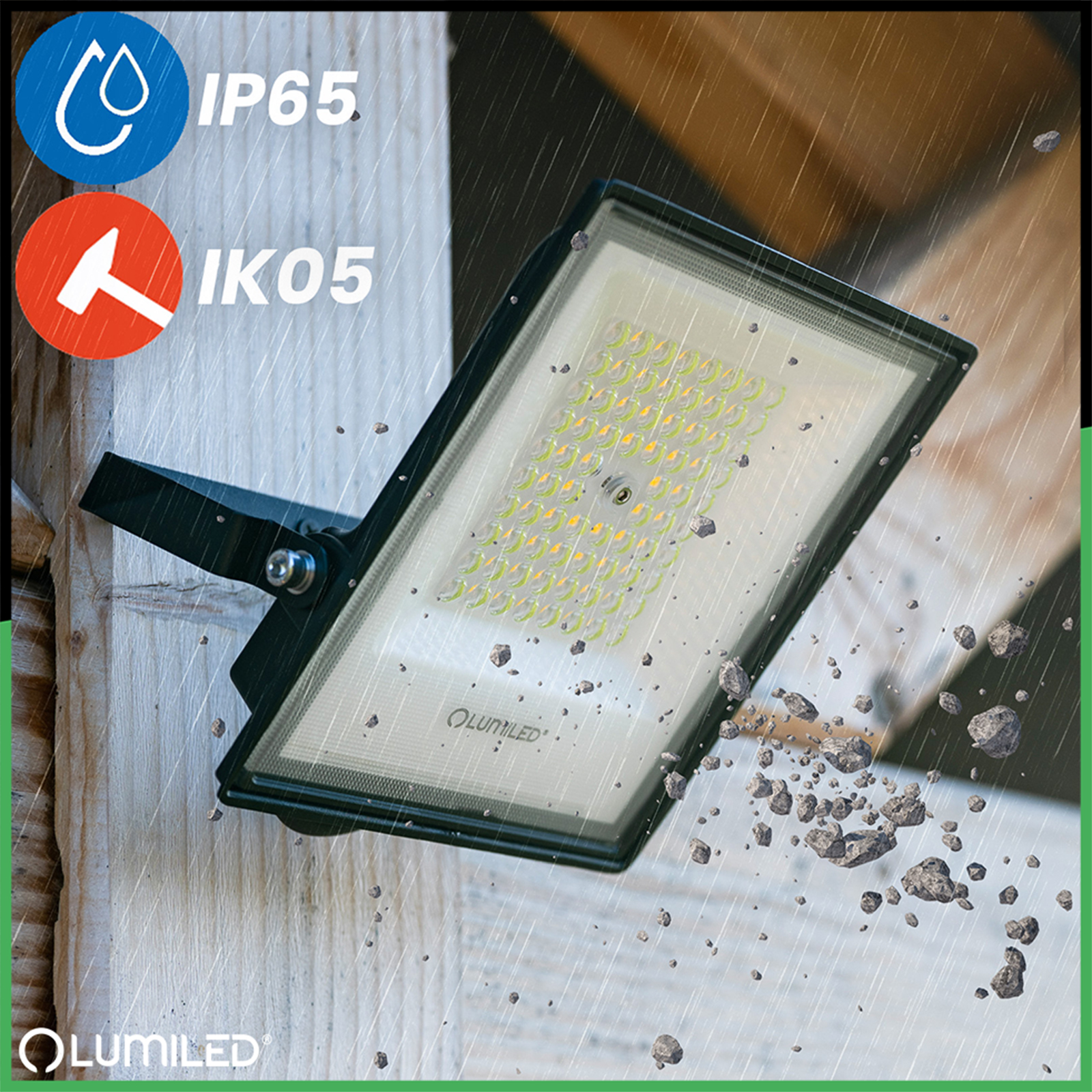 Naświetlacz LED Zewnętrzny BRIGHT Wodoodporny 50W 5500lm 4000K IP65 LUMILED - trzecia cecha produktu