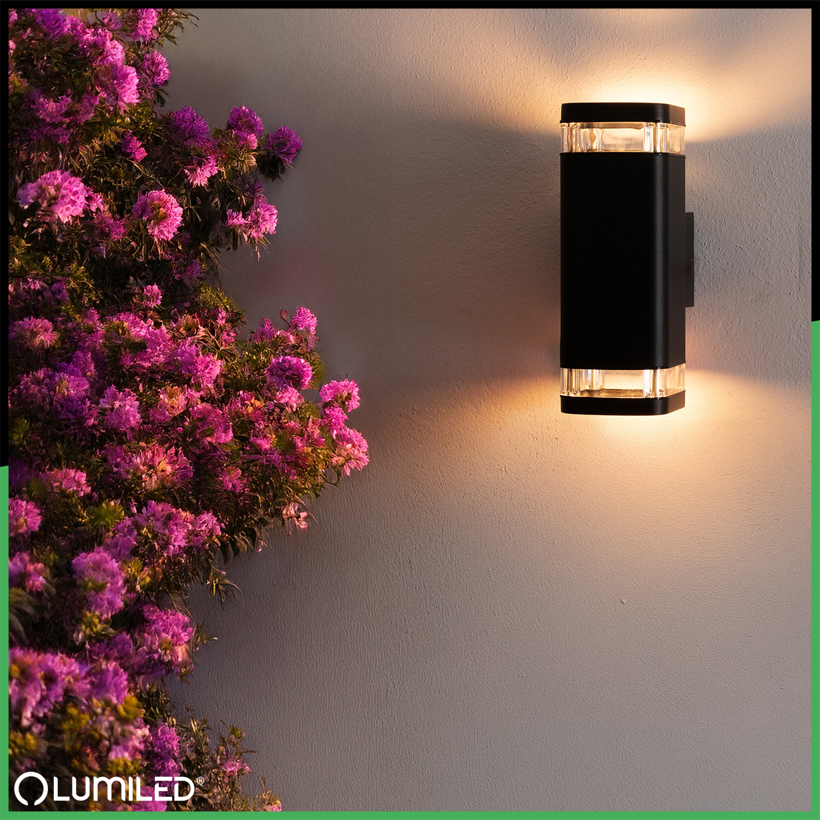 Lampa Ogrodowa Zewnętrzna Kinkiet Elewacyjny 2x GU10 LED IP54 Góra Dół EPSILO LUMILED - obszar zastosowań
