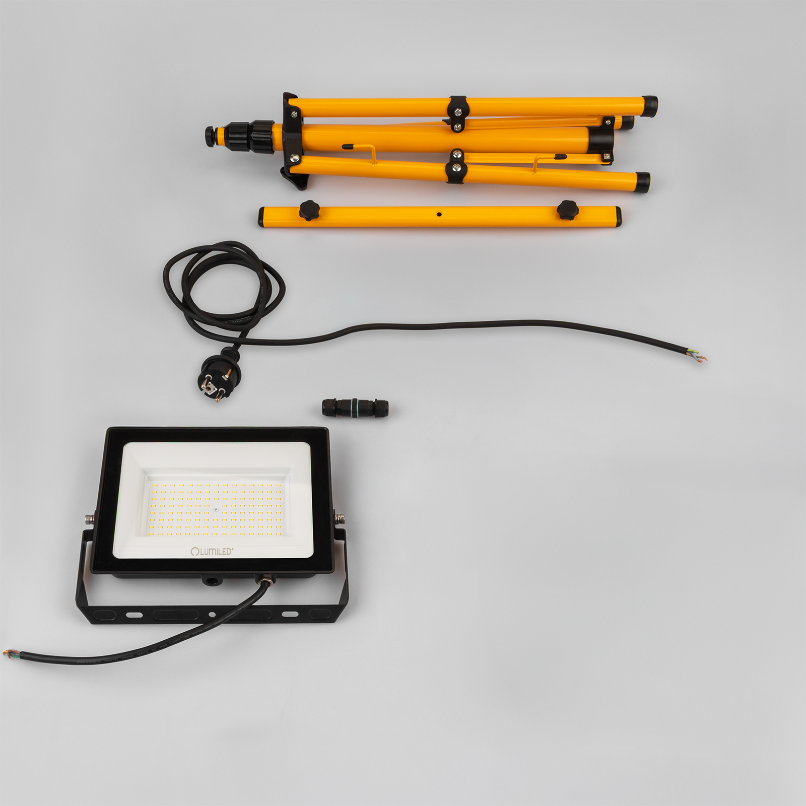 Naświetlacz LED Lampa 1x 100W Robocza Statyw Budowlany 4000K - skład produktu